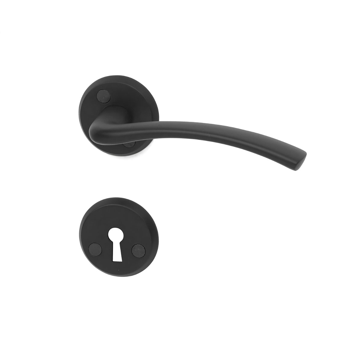 Innerdørvrider Habo Oslo Svart Soft Touch