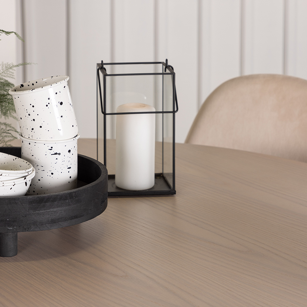 Spisegruppe Venture Home Olivia med 4 Polar Stoler Natur