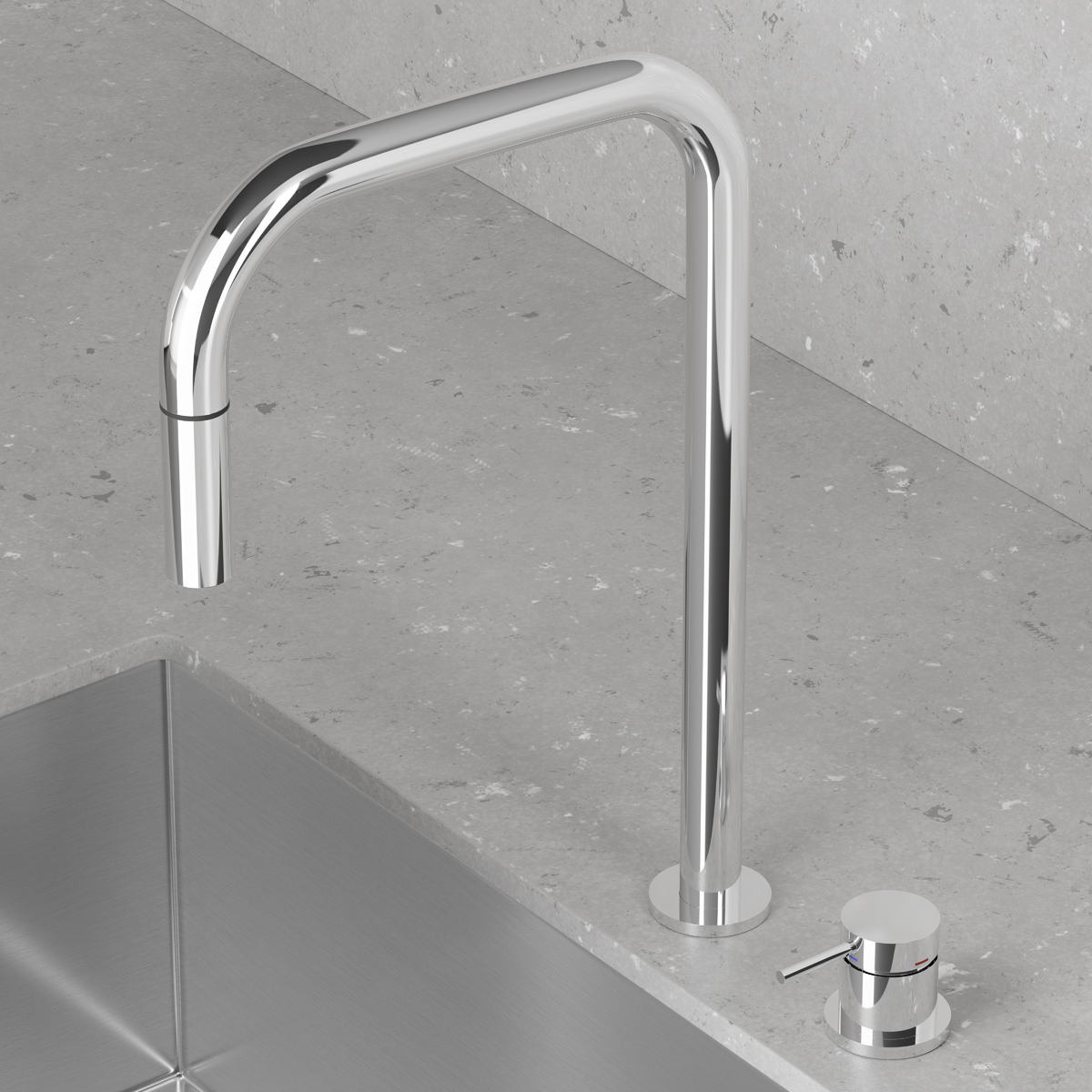 Kjøkkenbatteri Scandtap Harmonized K2P Square
