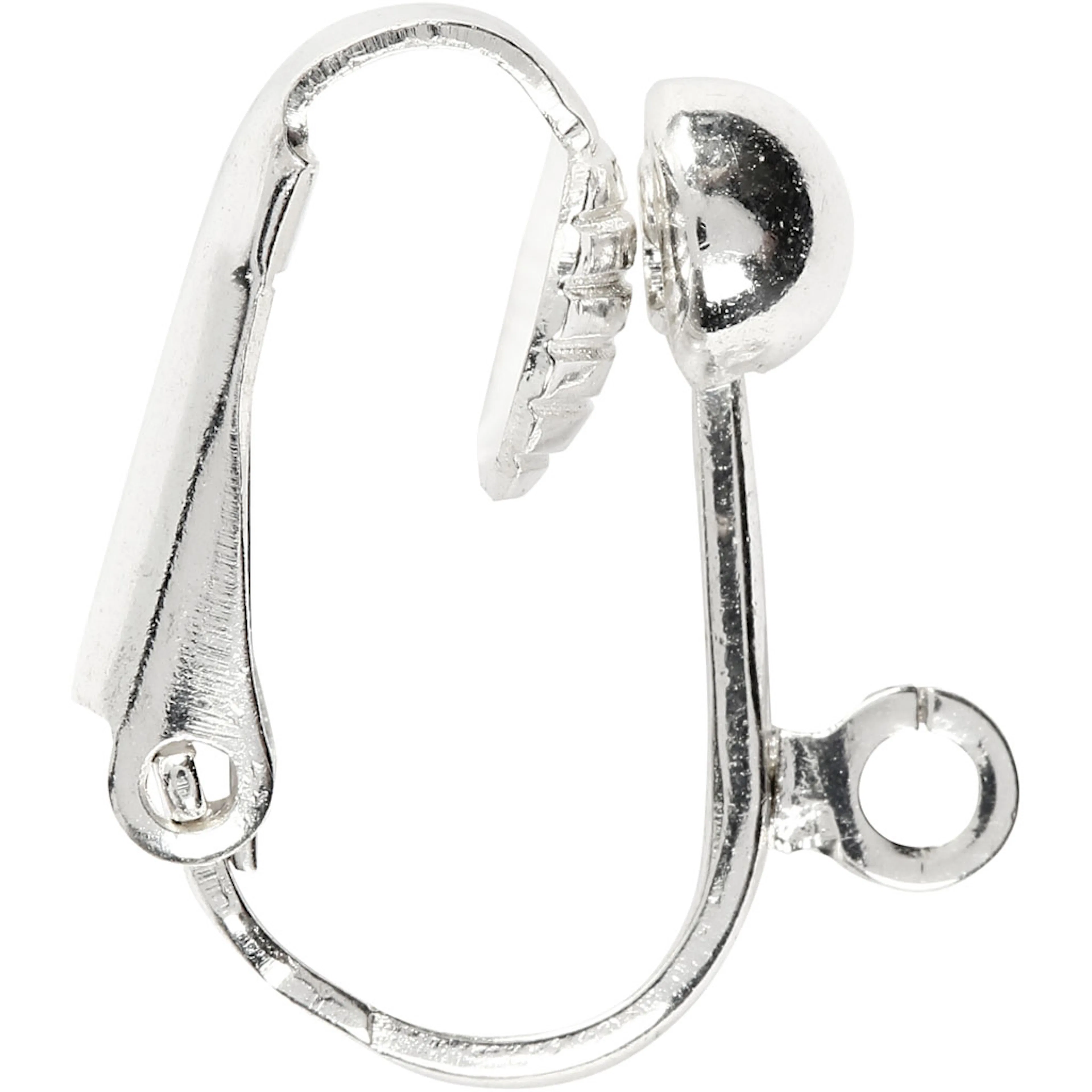 Øreklips Creativ Company Forsølvet 16,5x1,5 mm Hullstr 1,6 mm 1 Pk