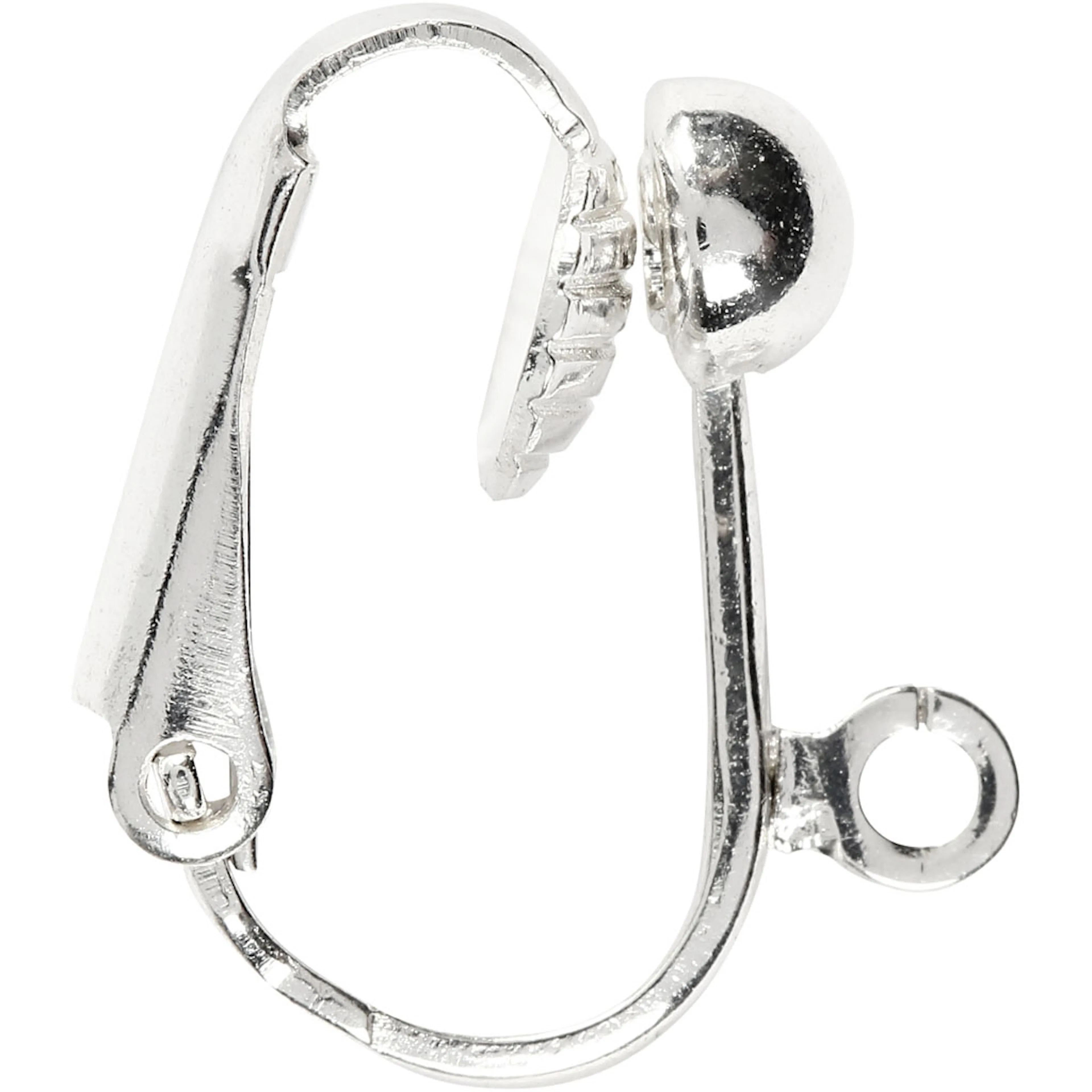 Øreklips Creativ Company Forsølvet 16,5x1,5 mm Hullstr 1,6 mm 1 Pk