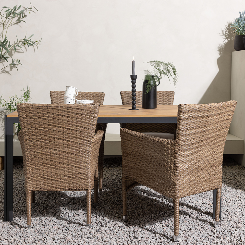 Spisegruppe Venture Home Break Bord med 4 Malina Stoler