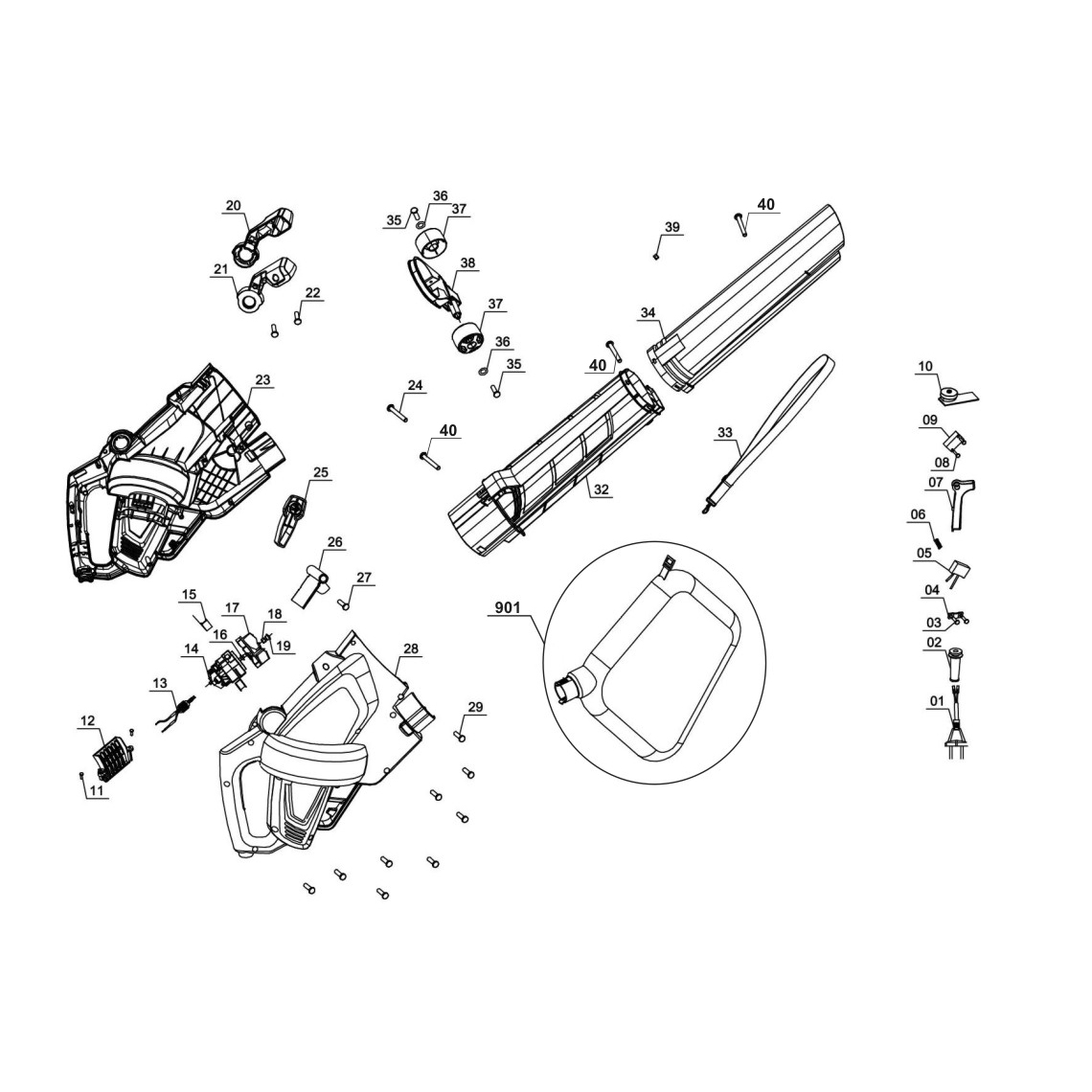 Løvsuger Einhell GC-EL 3024 E