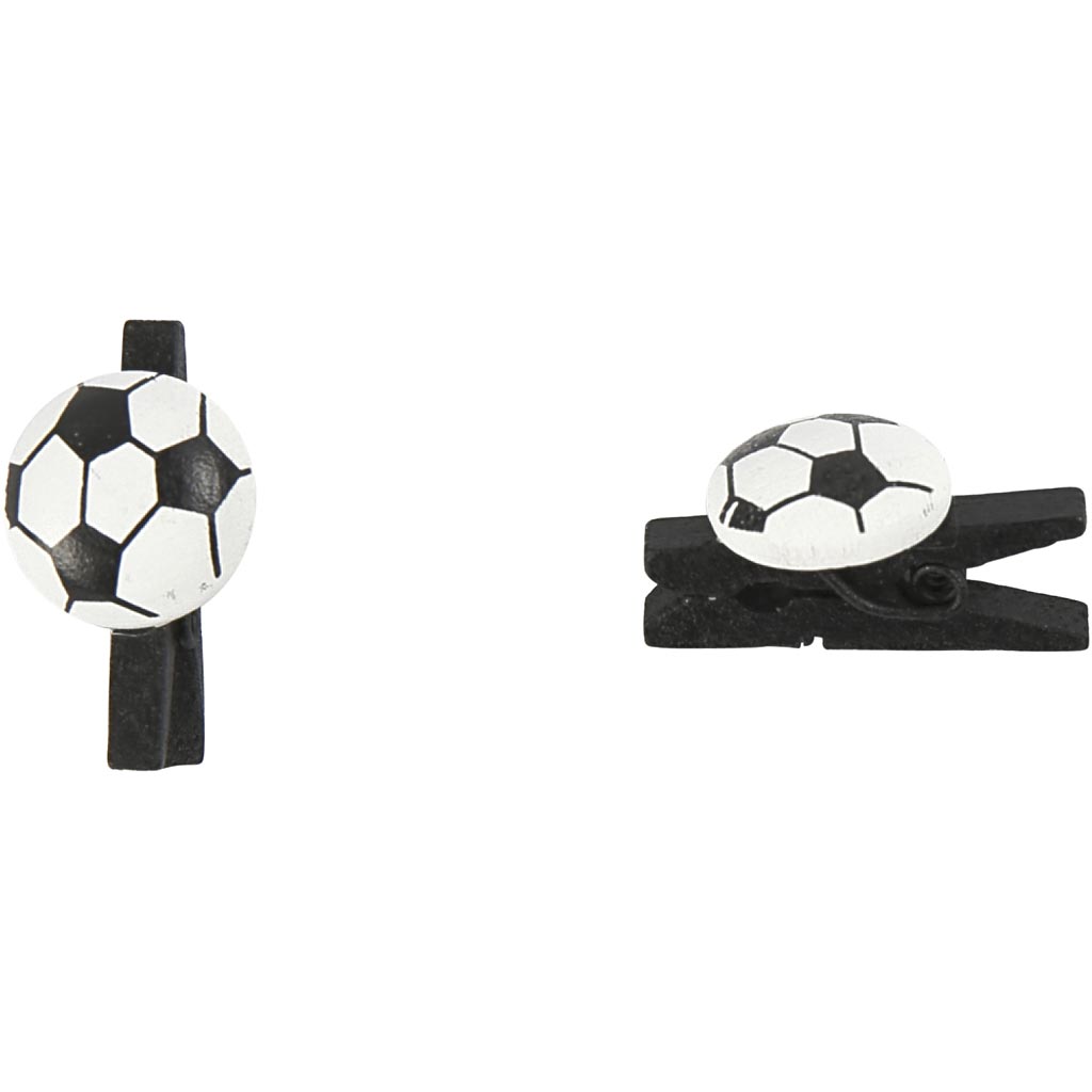 Fotballklype Creativ Company Str 14x25 mm Svart 10 stk/1 Pk