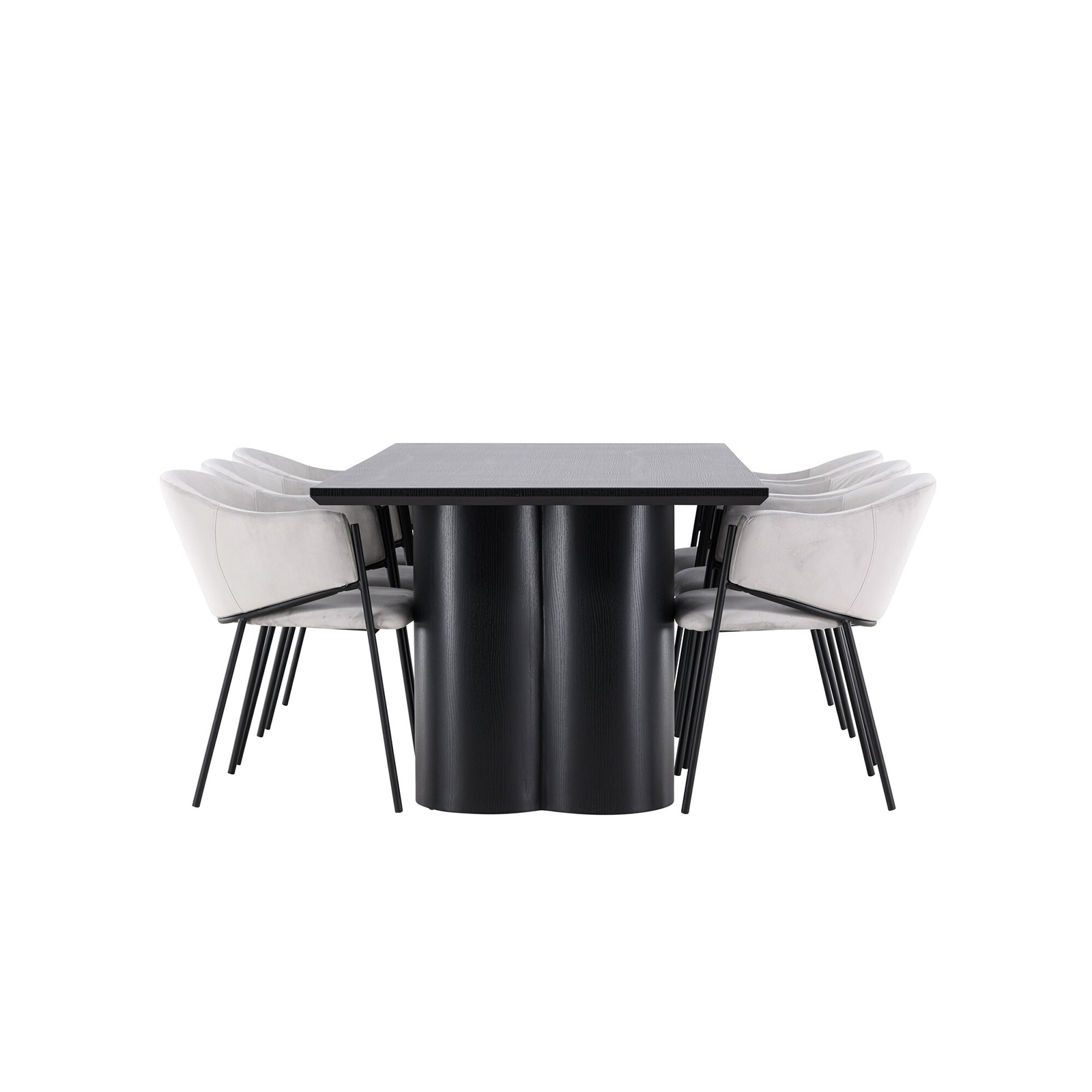Spisegruppe Venture Home Olivia 210 med 6 stk Evelina Stoler