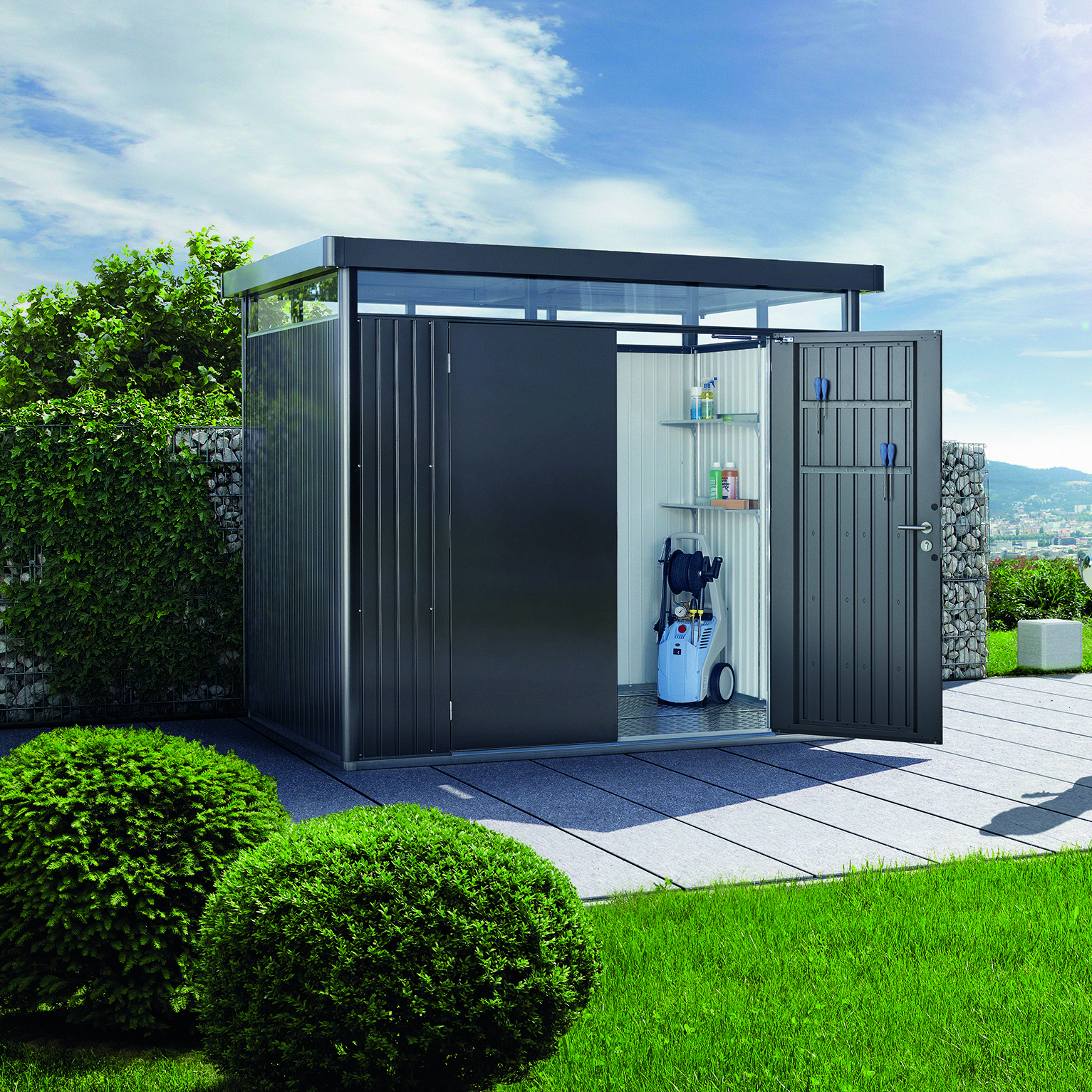 Redskapsbod Biohort Highline H2 Dobbeldør