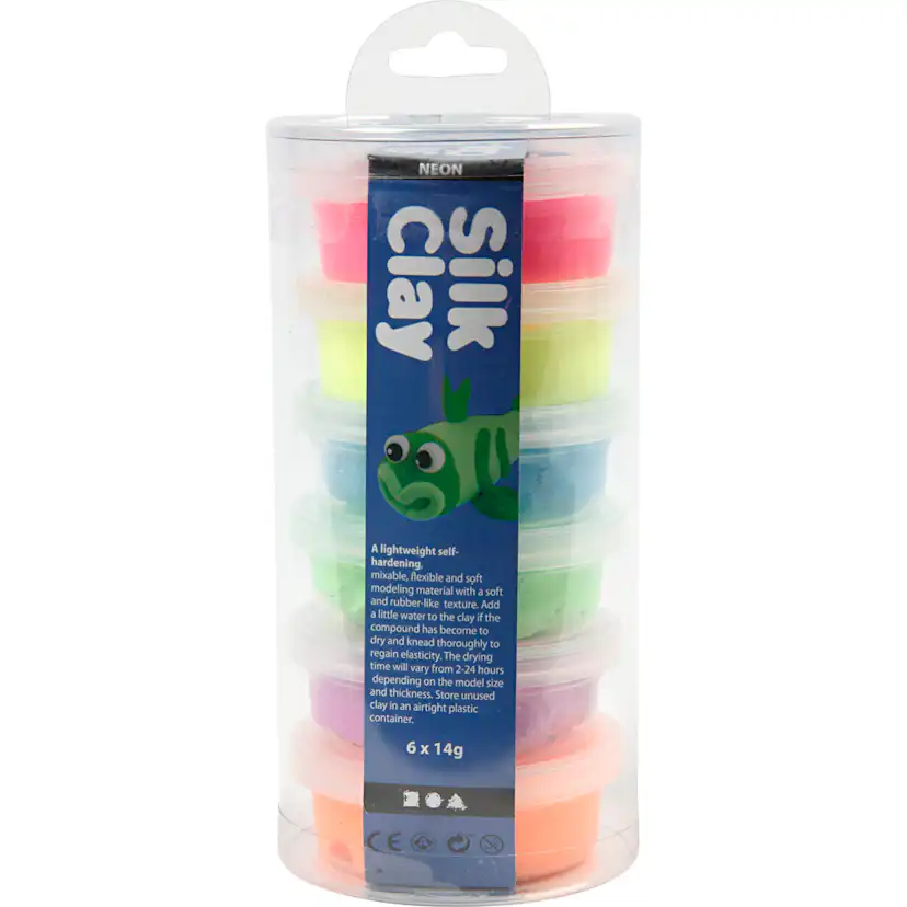Silk Clay Creativ Company Ass Farger 6x14 g