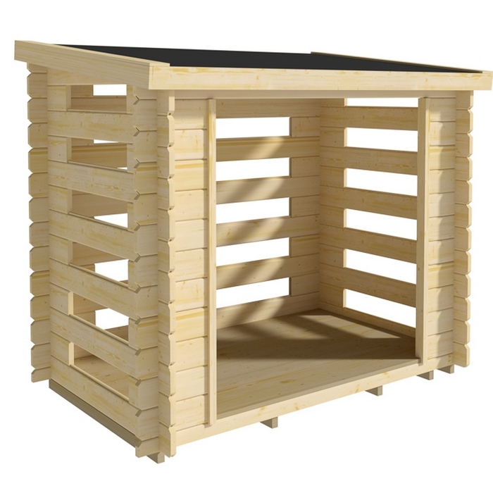 Vedskjul Luoman Lillevilla Juolukka 2,4 m2