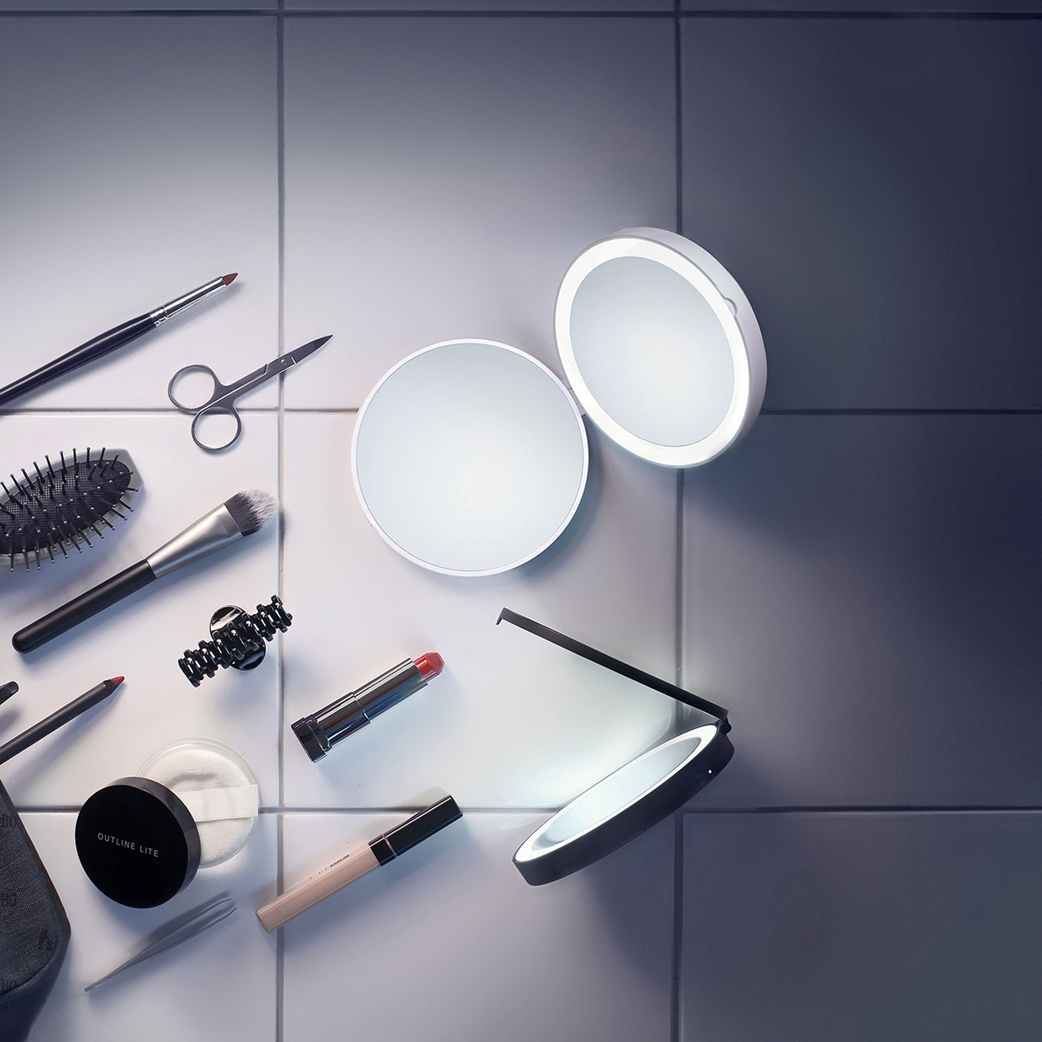 Reisespeil Smedbo Outline Lite LED