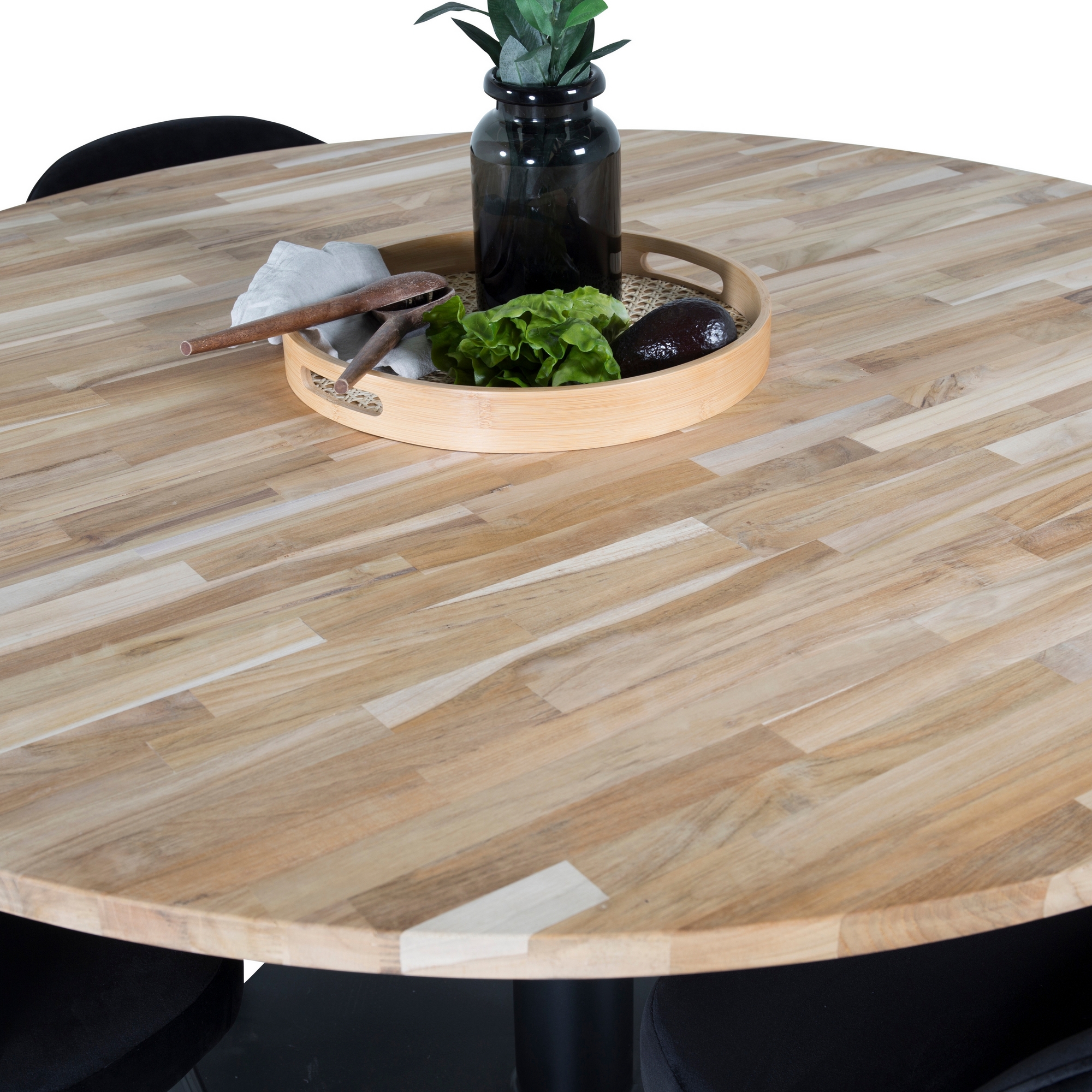 Spisegruppe Venture Home Cirebon med 4 Velvet Stoler