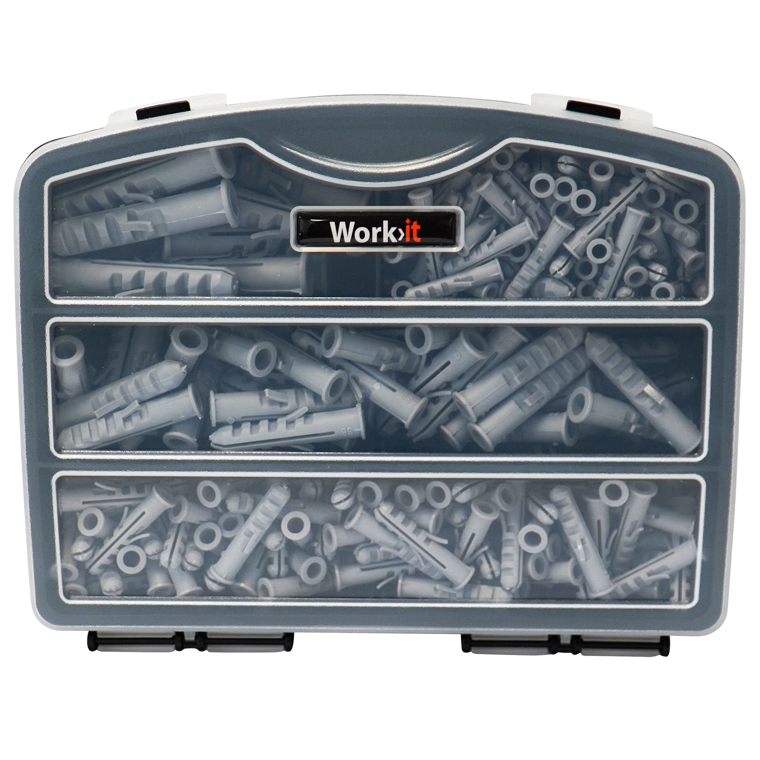 Assorterte Plugger i Sortimentkasse Work it med 230 Deler