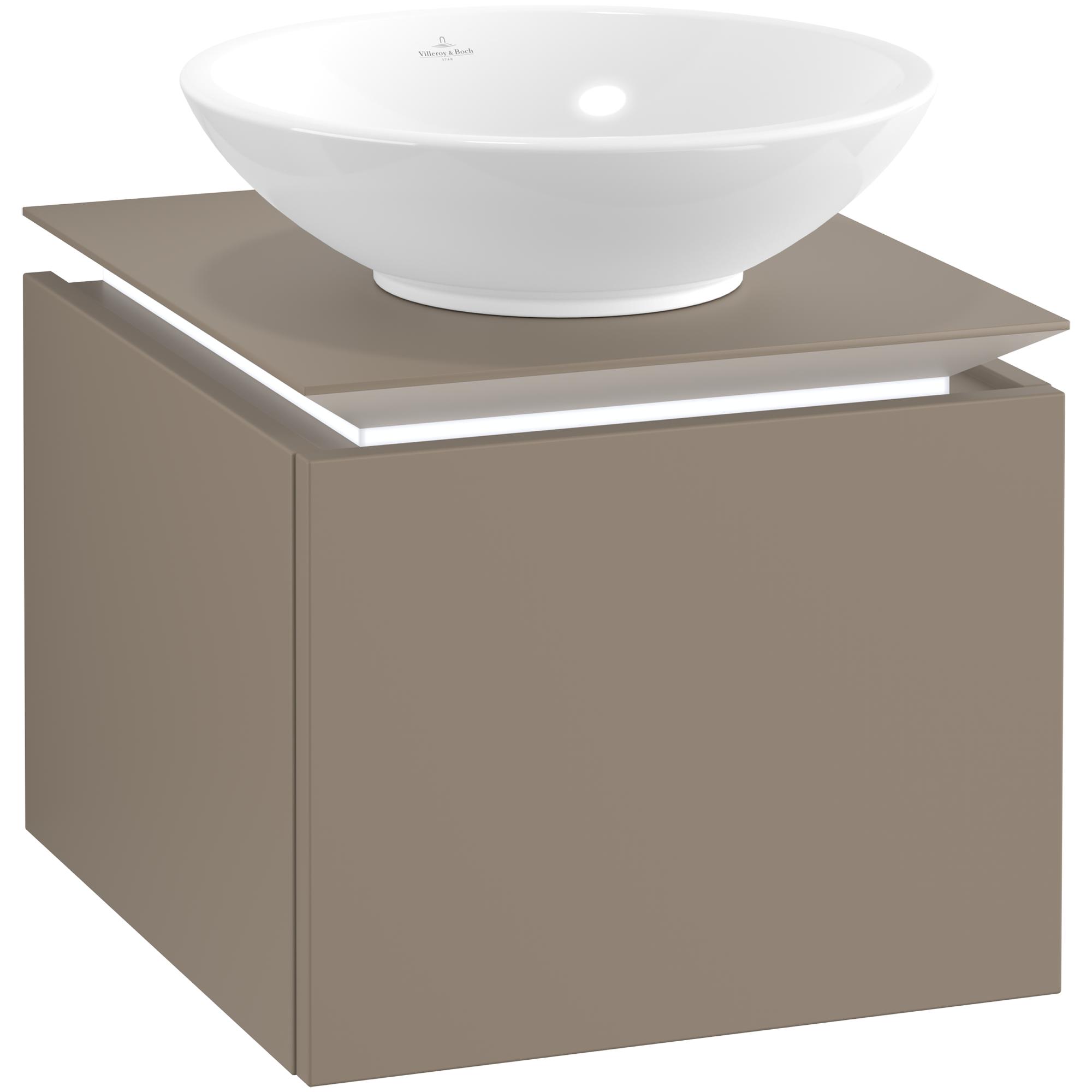 Tvättställsskåp Villeroy & Boch Legato Kompakt 450 med 1 Låda för Ytmonterat Tvättställ | badrum - badrumsmobler - tvattstallsskap-och-kommod | KakelKungen