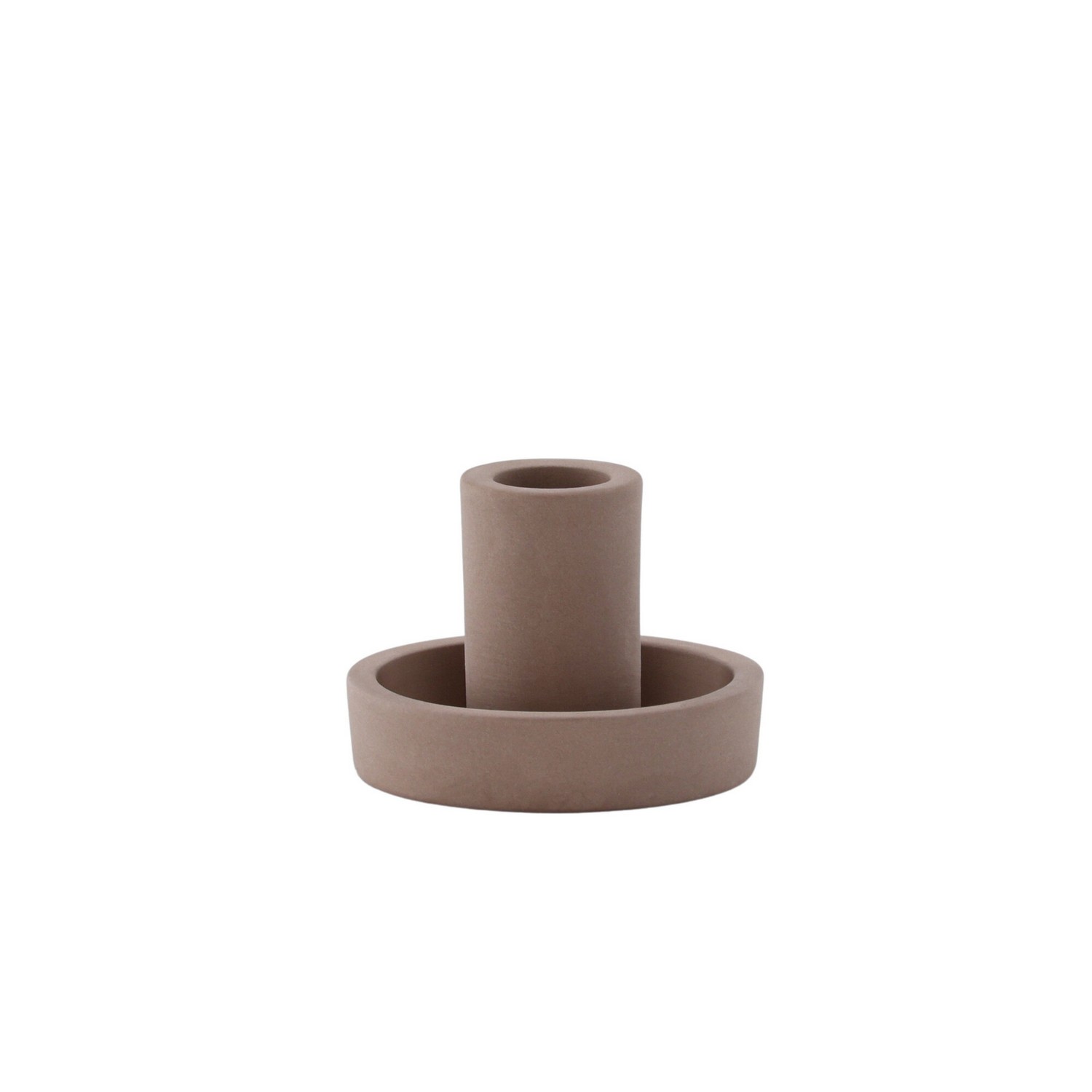 Ceco Candlestick - Brown - W11*6cm Brun
