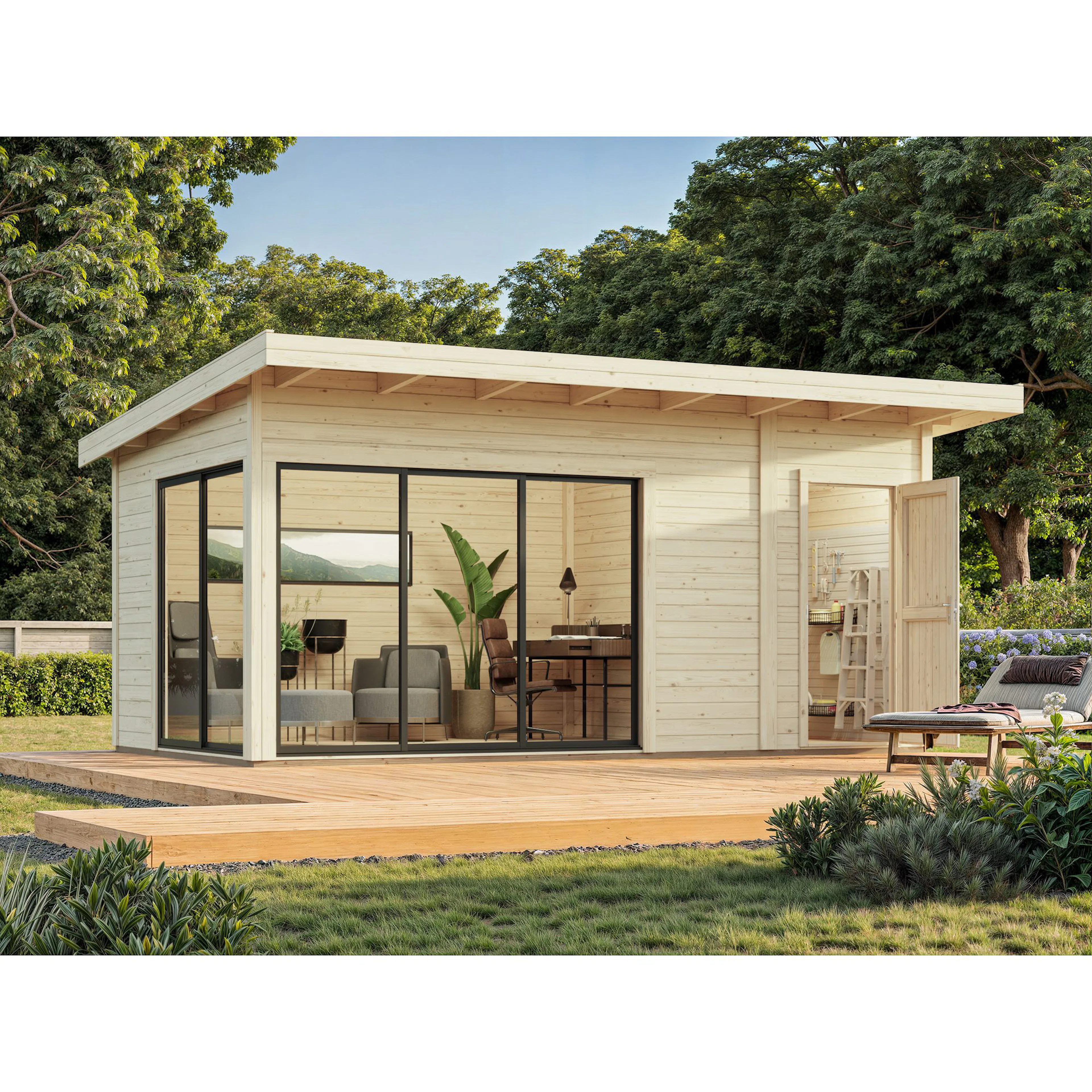 Hagestue Palmako Andrea 15,9 m² Slide Plus (inv. 15,2 m²)