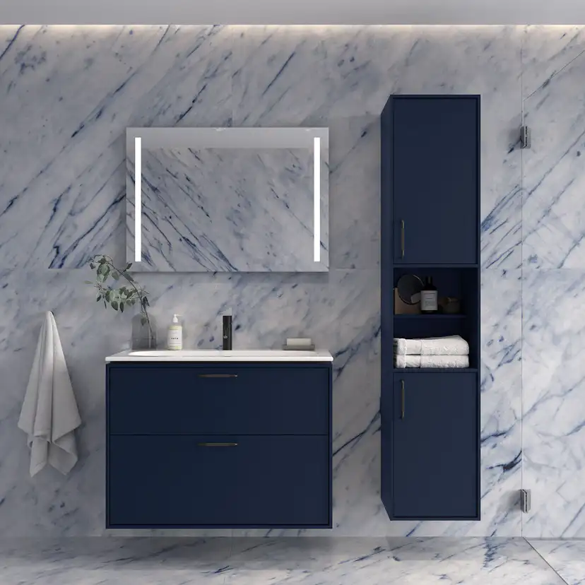 Servantskap Ifö Sense Art Smal Design 90 med 2 Skuffer