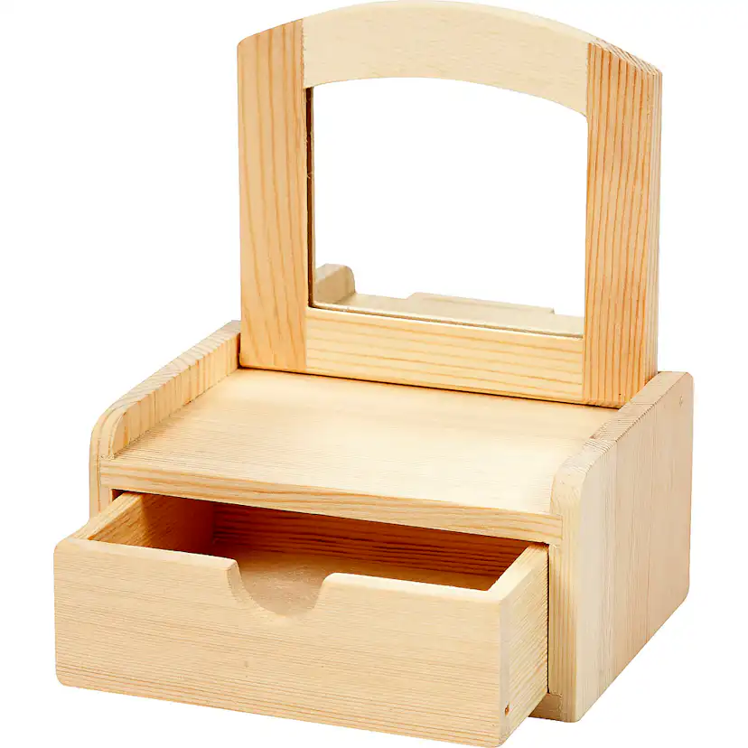 Skuff Creativ Company med Speil Str 12x10x6,5 cm 1 Stk