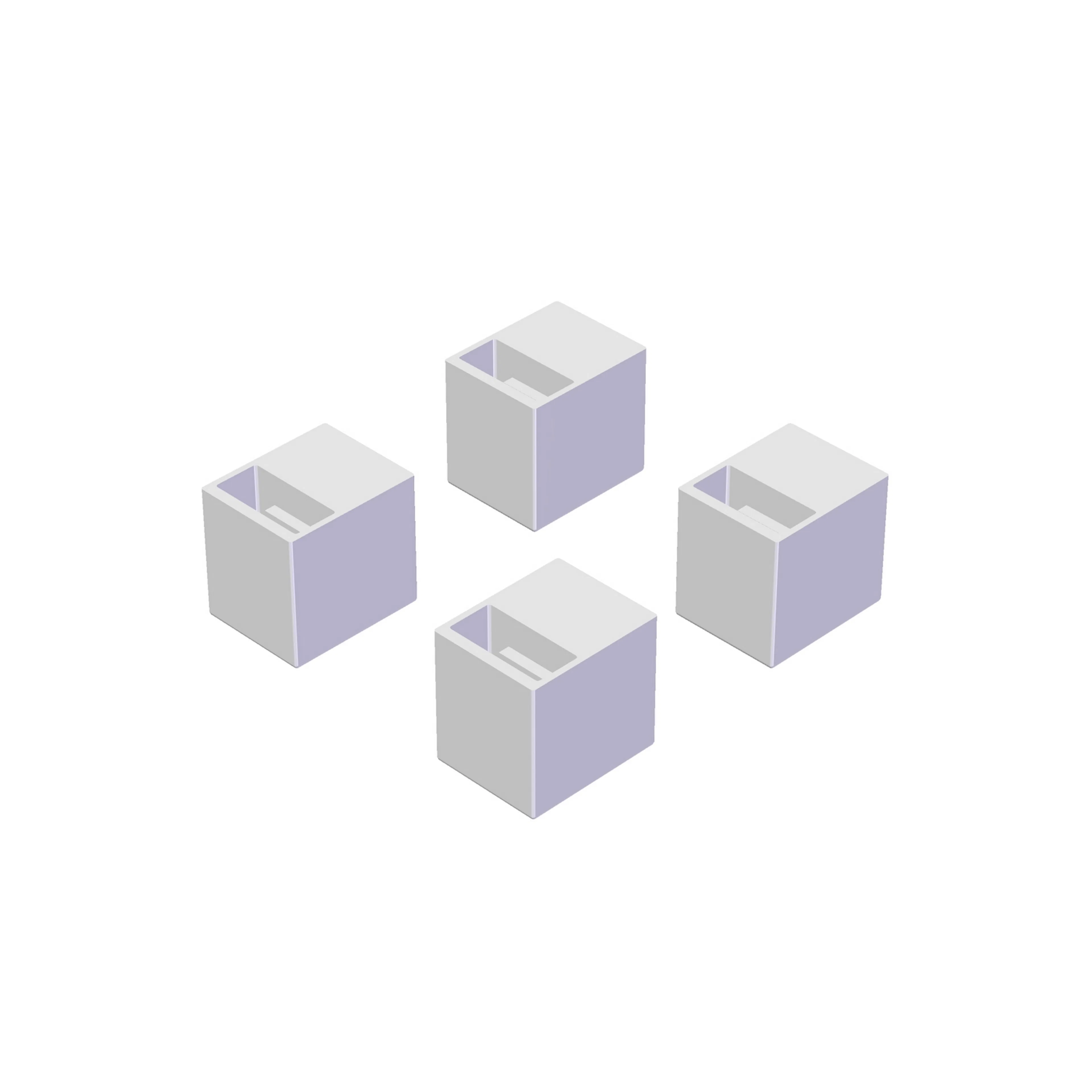 Stativfot vit 4-pack Hvit