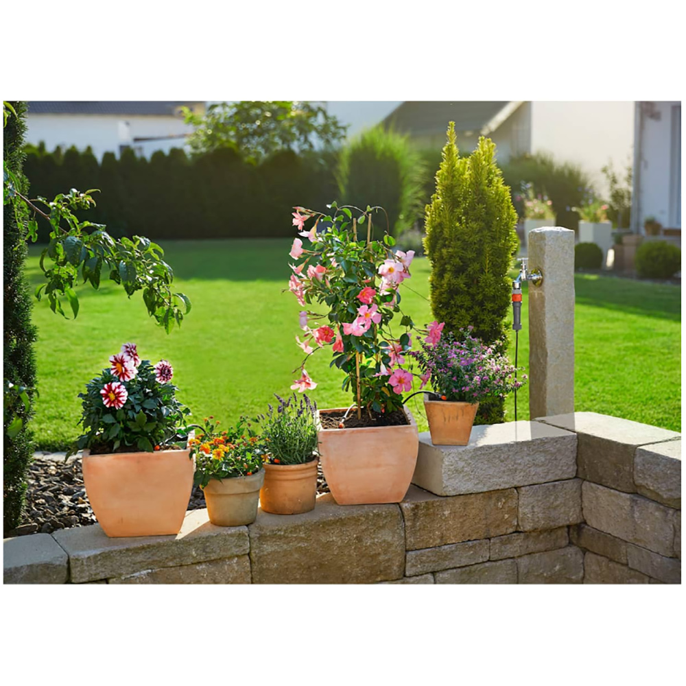 Vanningsstartsett Gardena Micro-Drip-System M for Terrass/Balkong med Timer