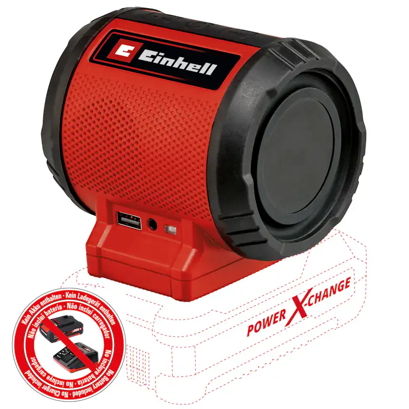 Høyttaler Einhell TC-SR 18 Li BT - Solo Trådløs uten Batteri