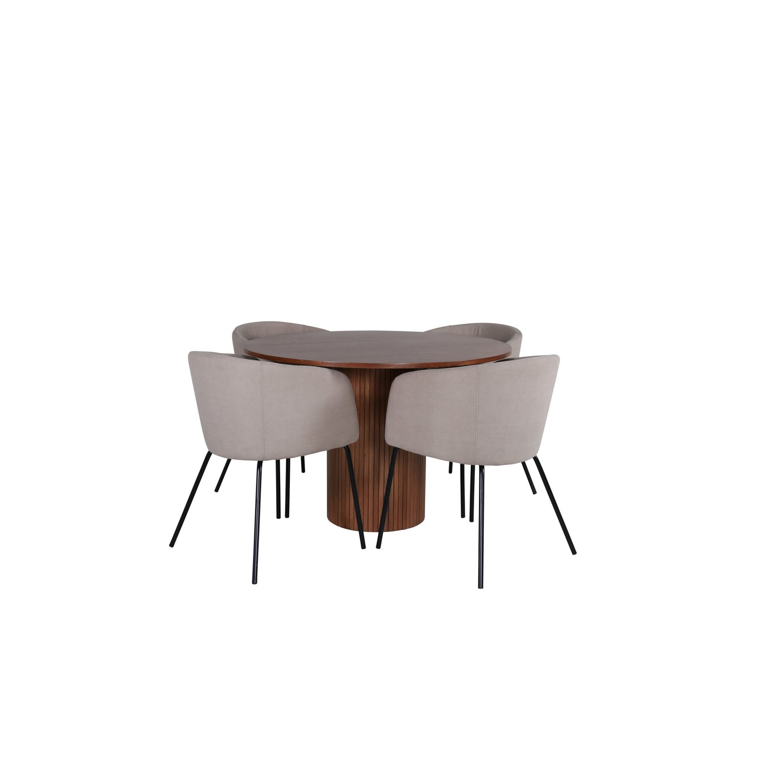 Spisebord Venture Home Bianca og 4 Bergen Spisestol Venture Homear i Polyester
