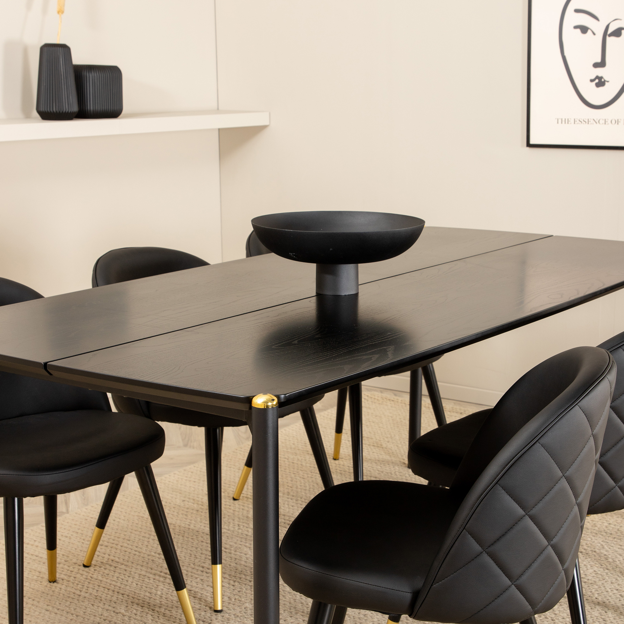 Spisegruppe Venture Home Paris med 6 Valentina Stoler