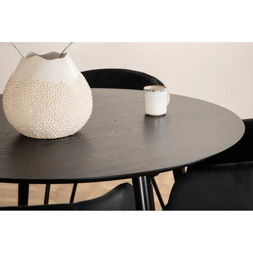 Spisegruppe Venture Home Dipp Ø115 cm med 4 Berit Stoler