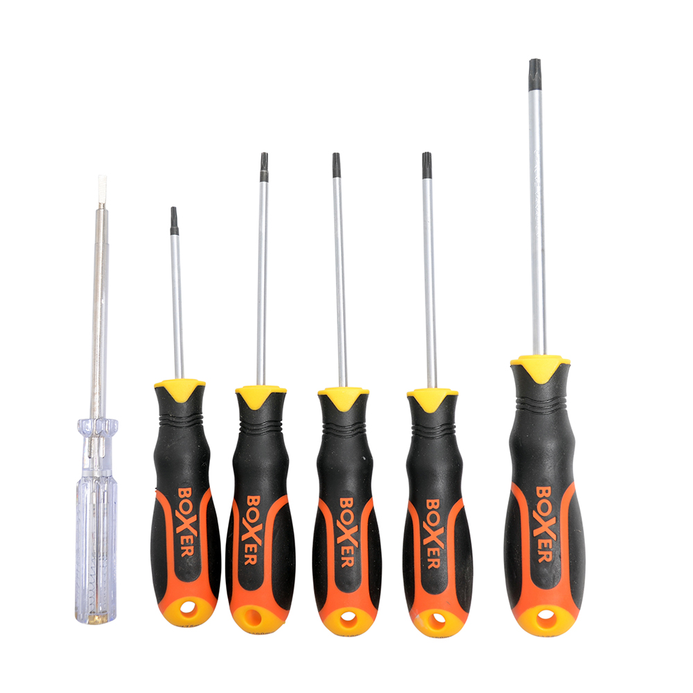 Skrutrekkersett Boxer Torx 6-deler