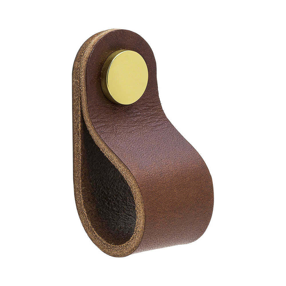 Håndtak Beslag Design Loop Round Brun
