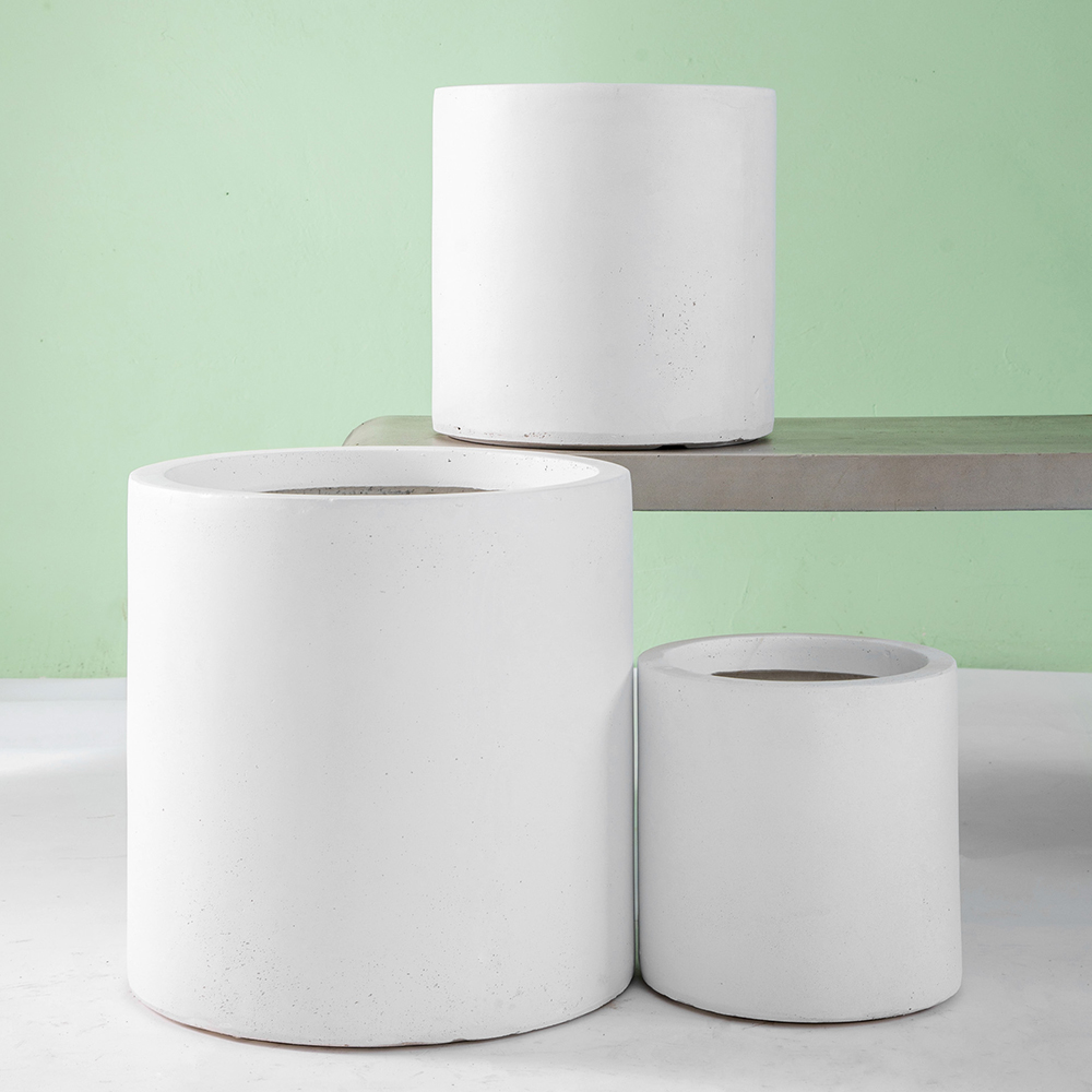 Krukke Lyfco Rund og Høy Hvit 3-pk