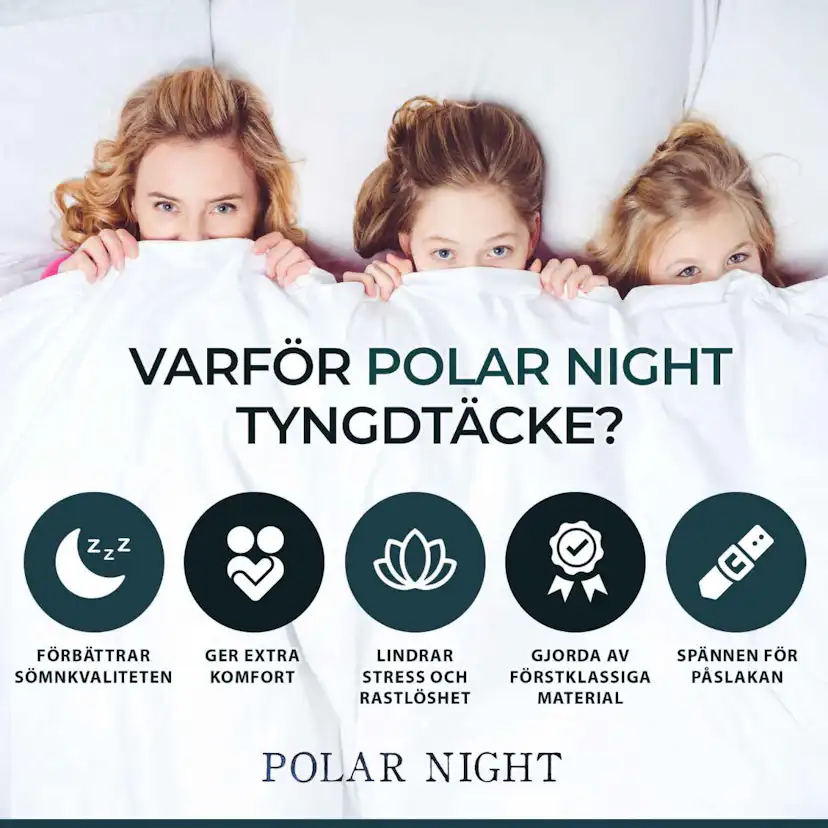 Vektteppe Polar Night Bomull 150x200 cm