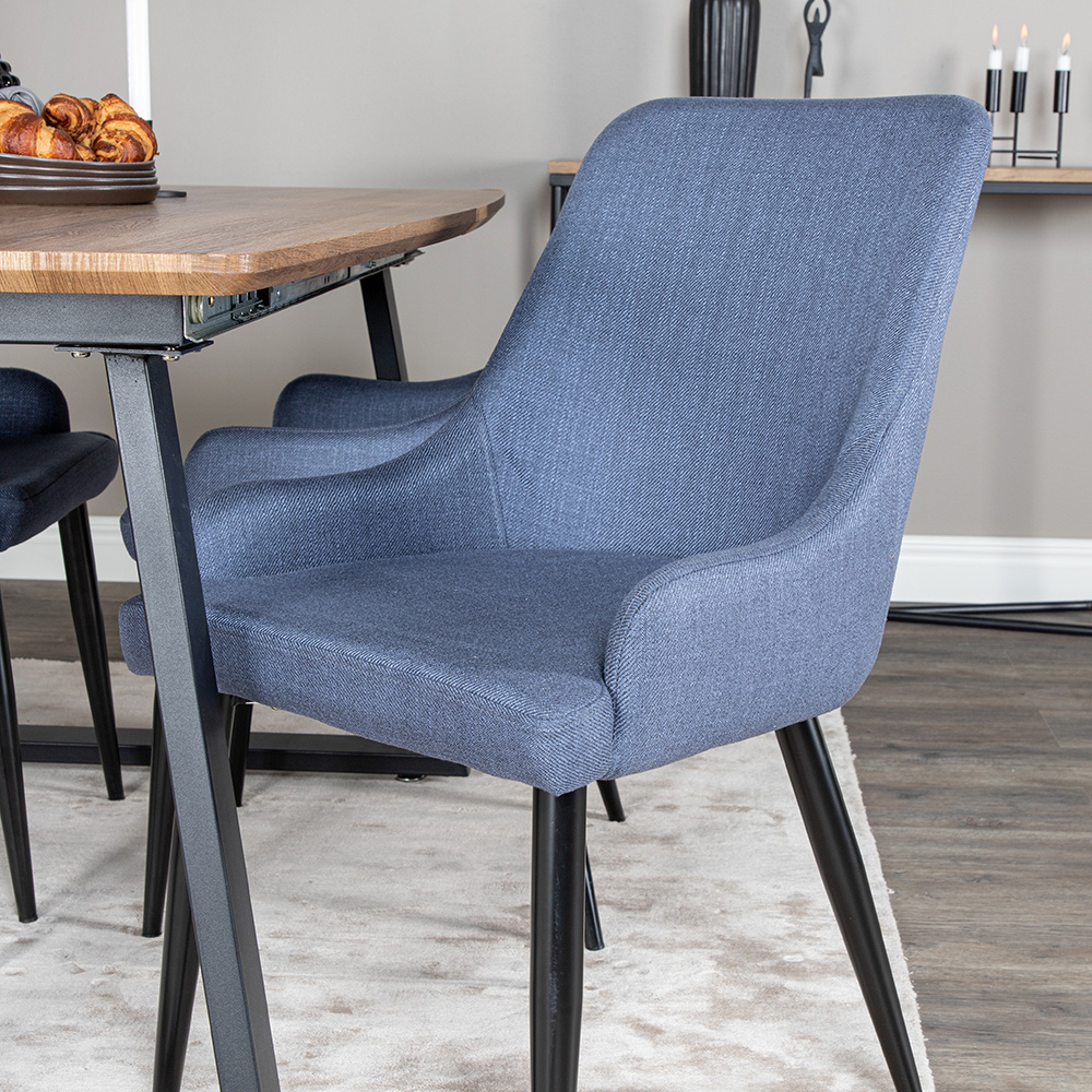 Spisegruppe Venture Home Ina med 4 Plake Stoler