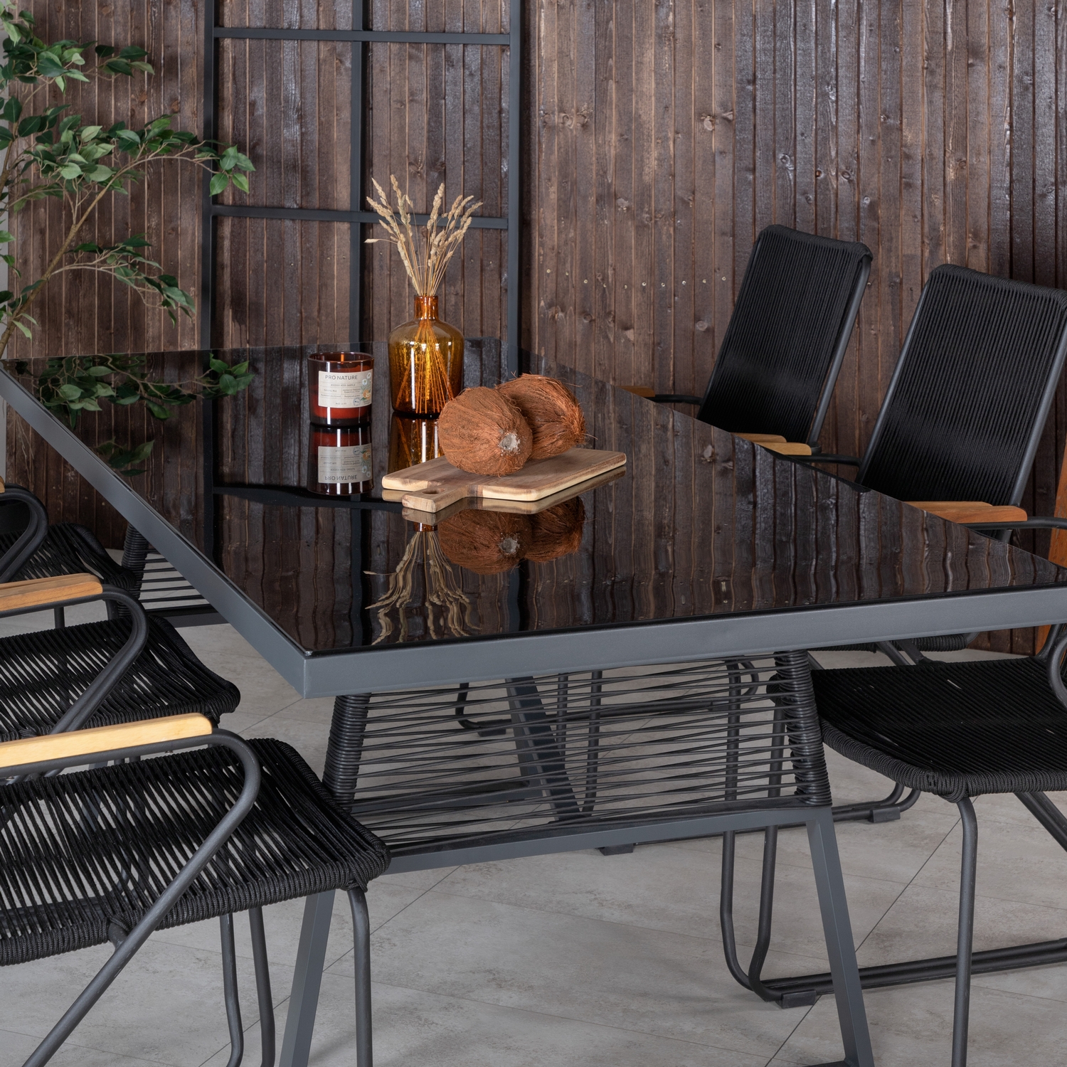 Spisegruppe Venture Home Douglas med 6 Berfin Spisestoler