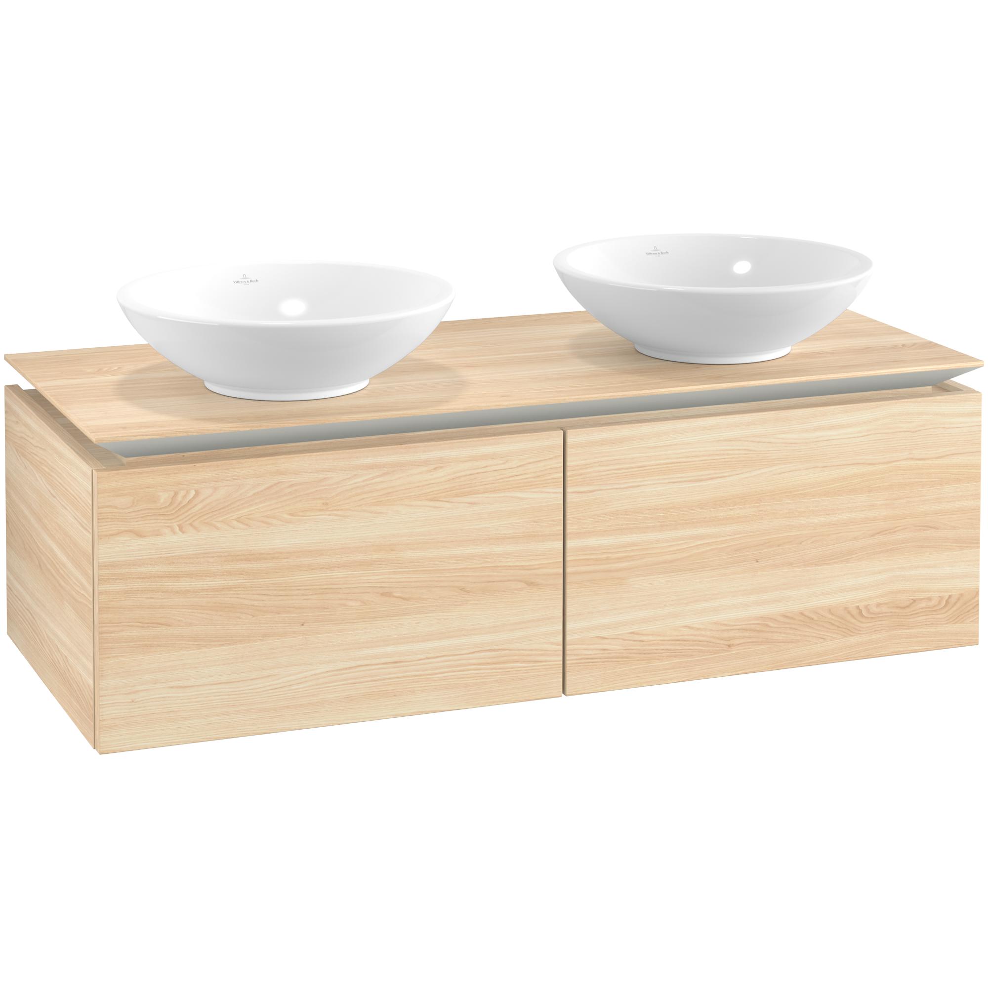 Tv&auml;ttst&auml;llssk&aring;p Villeroy & Boch Legato Kompakt 1200 med 2 L&aring;dor f&ouml;r Tv&aring; Ytmonterade Tv&auml;ttst&auml;ll