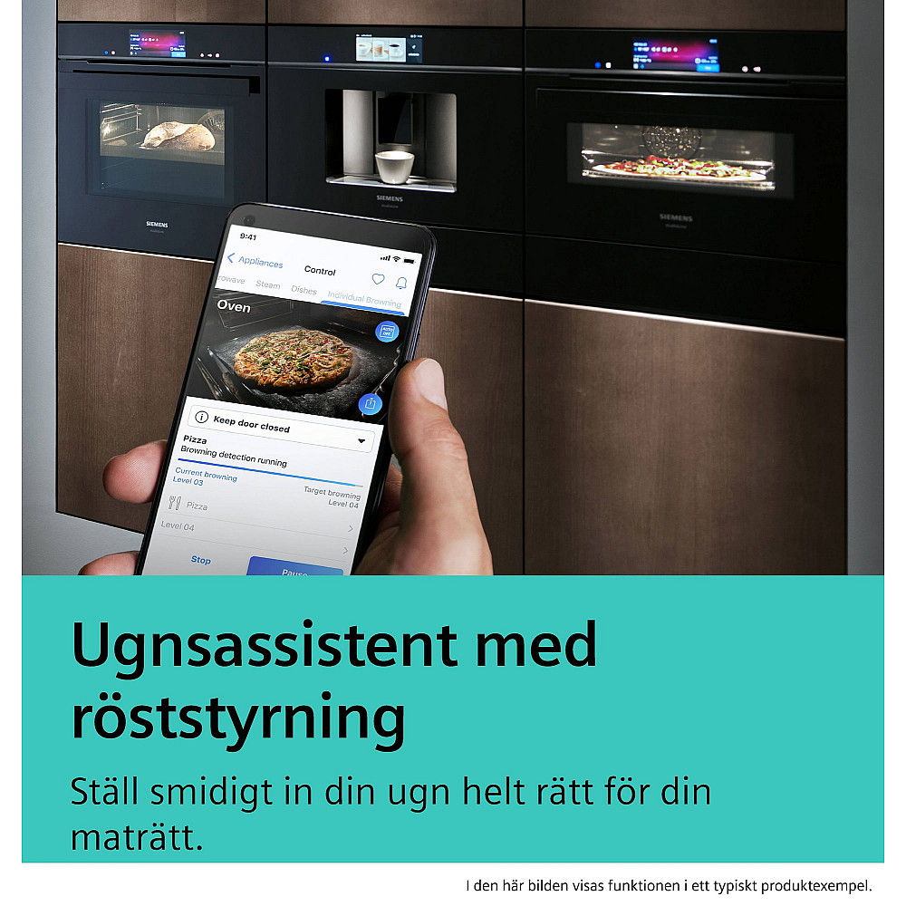 Innbyggingsovn Siemens iQ700 HB776G3B2S Sort med Smart Oppkobling