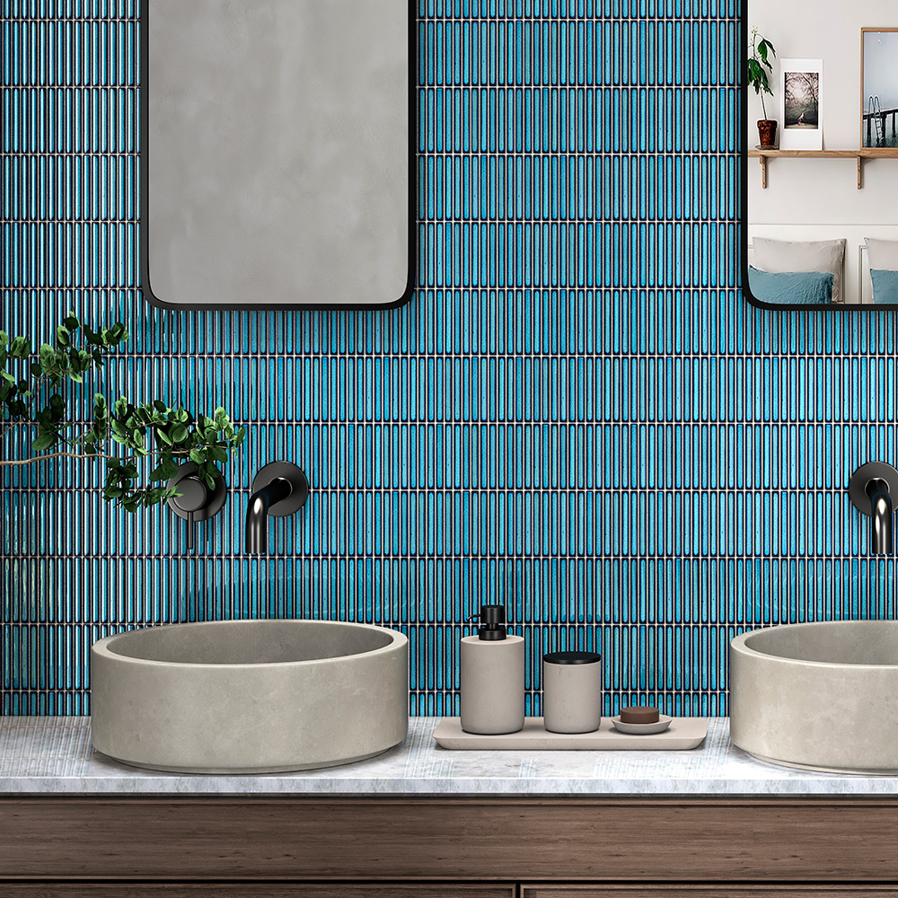 Mosaikkk Lhådös Vox Teal Kitkat 1,2x9,2 cm