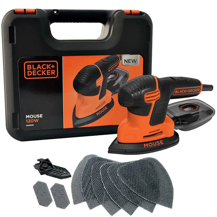 Slipemus Black+Decker 120W inkl. tilbehør KA2500K-QS Outlet