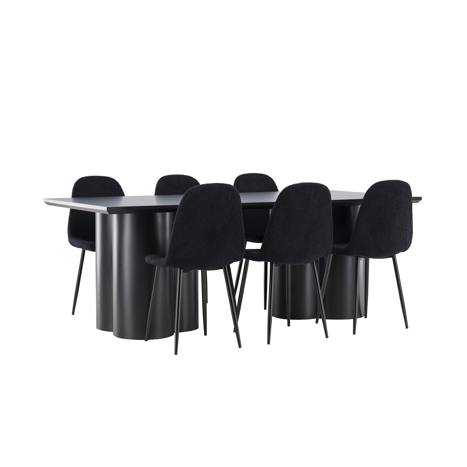 Spisegruppe Venture Home Olivia 210 med 6 stk Polar Stoler Teddy