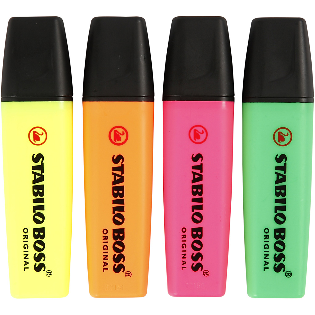 Tekstmarkør Creativ Company 4 stk/1 Pk