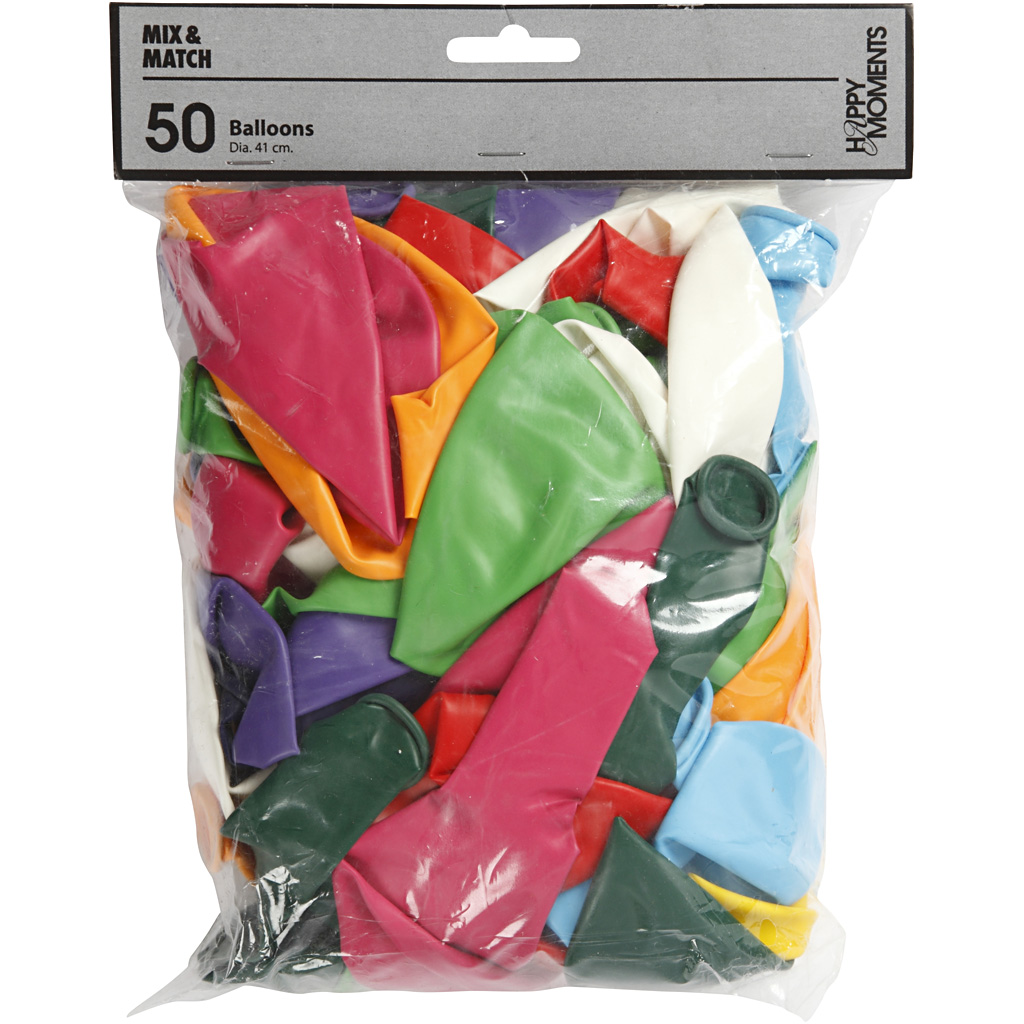 Ballonger Creativ Company Mixede Farger 43 cm 50 stk/1 Pk