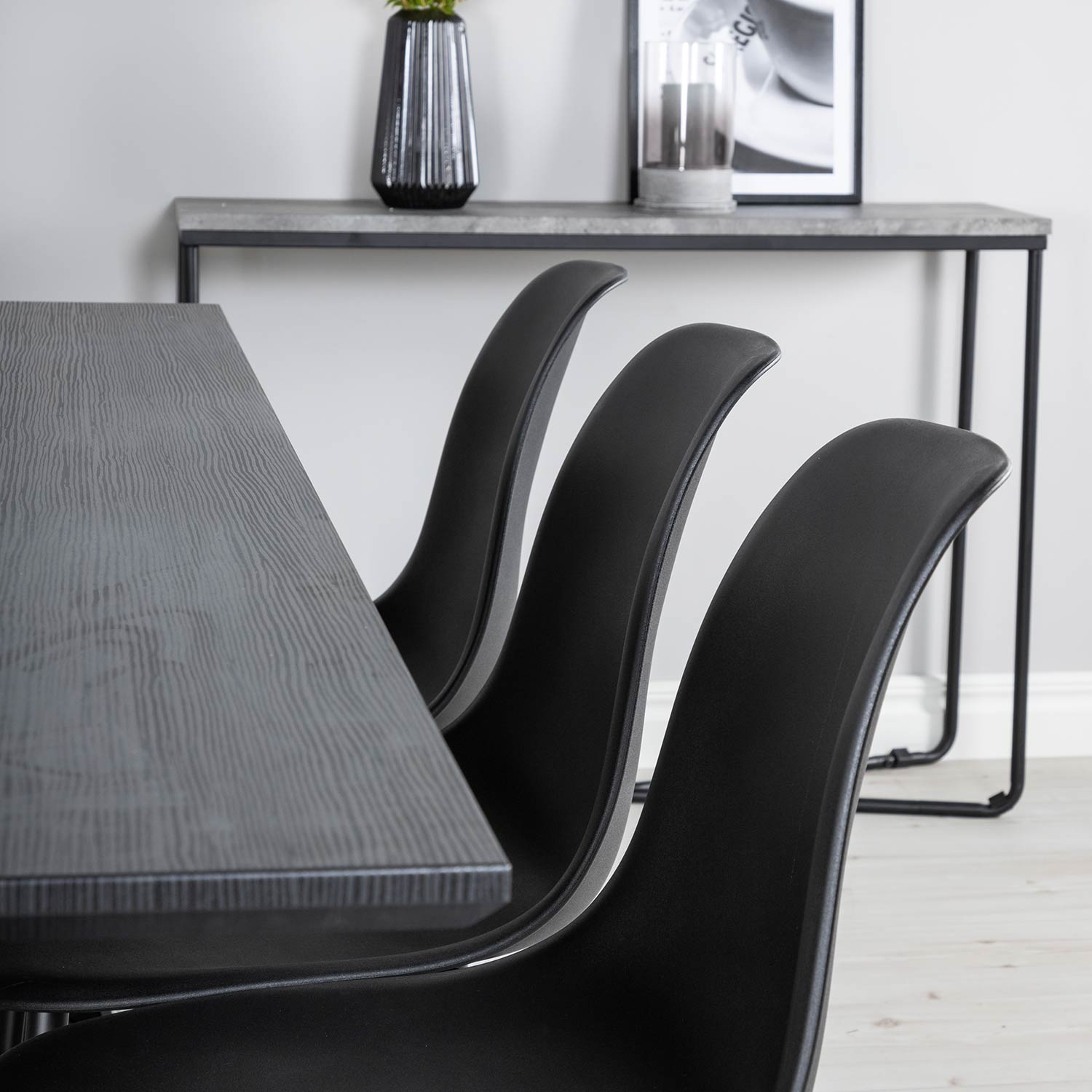 Spisegruppe Venture Home Madde med 6 Pop Stoler