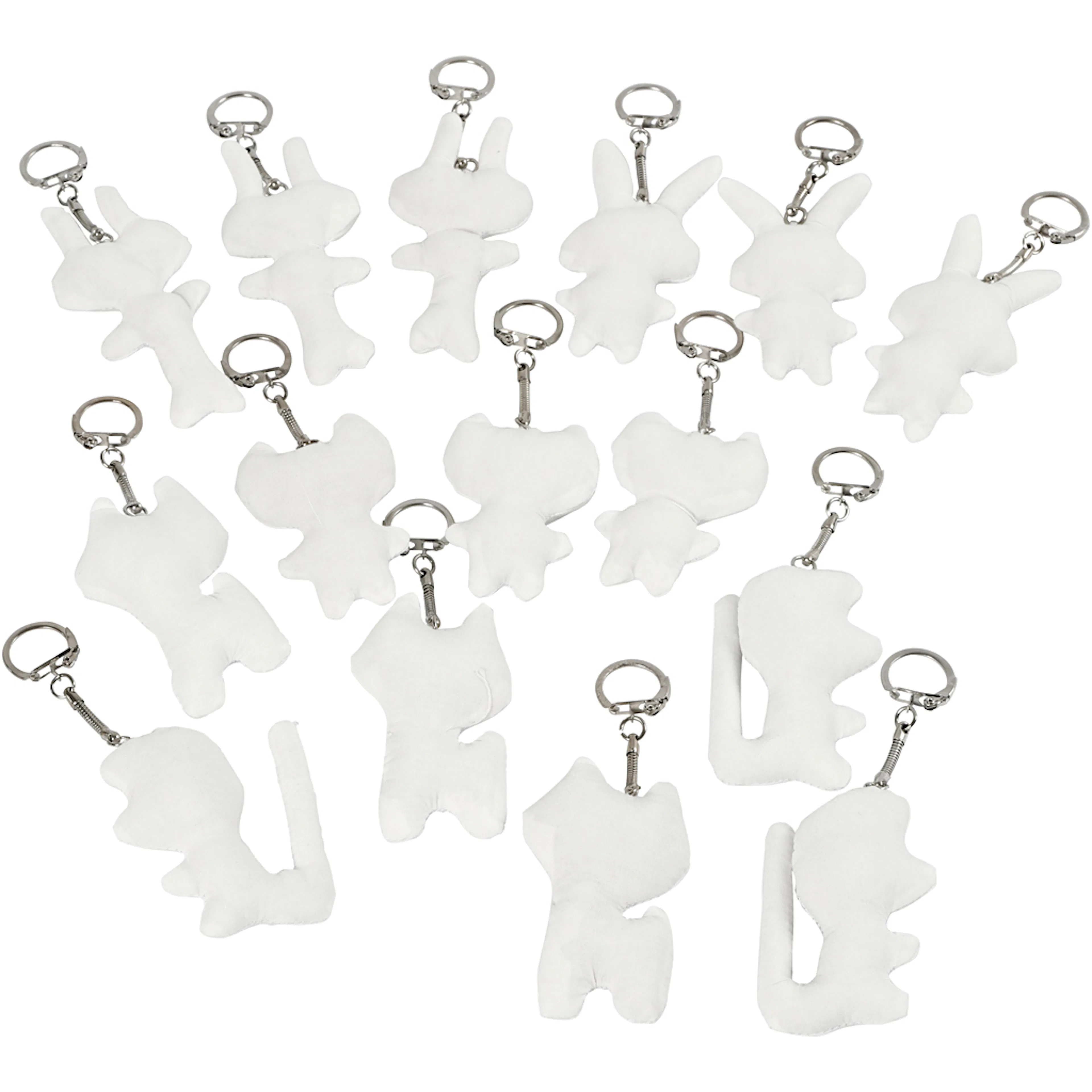 Stoffigurer Creativ Company Hvit 6-10 cm 15 stk/1 Pk