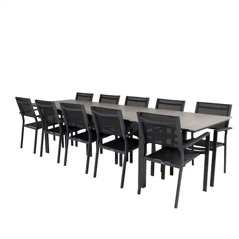 Spisegruppe Venture Home Lova 224/324 med 10 Copacabana Lenestoler