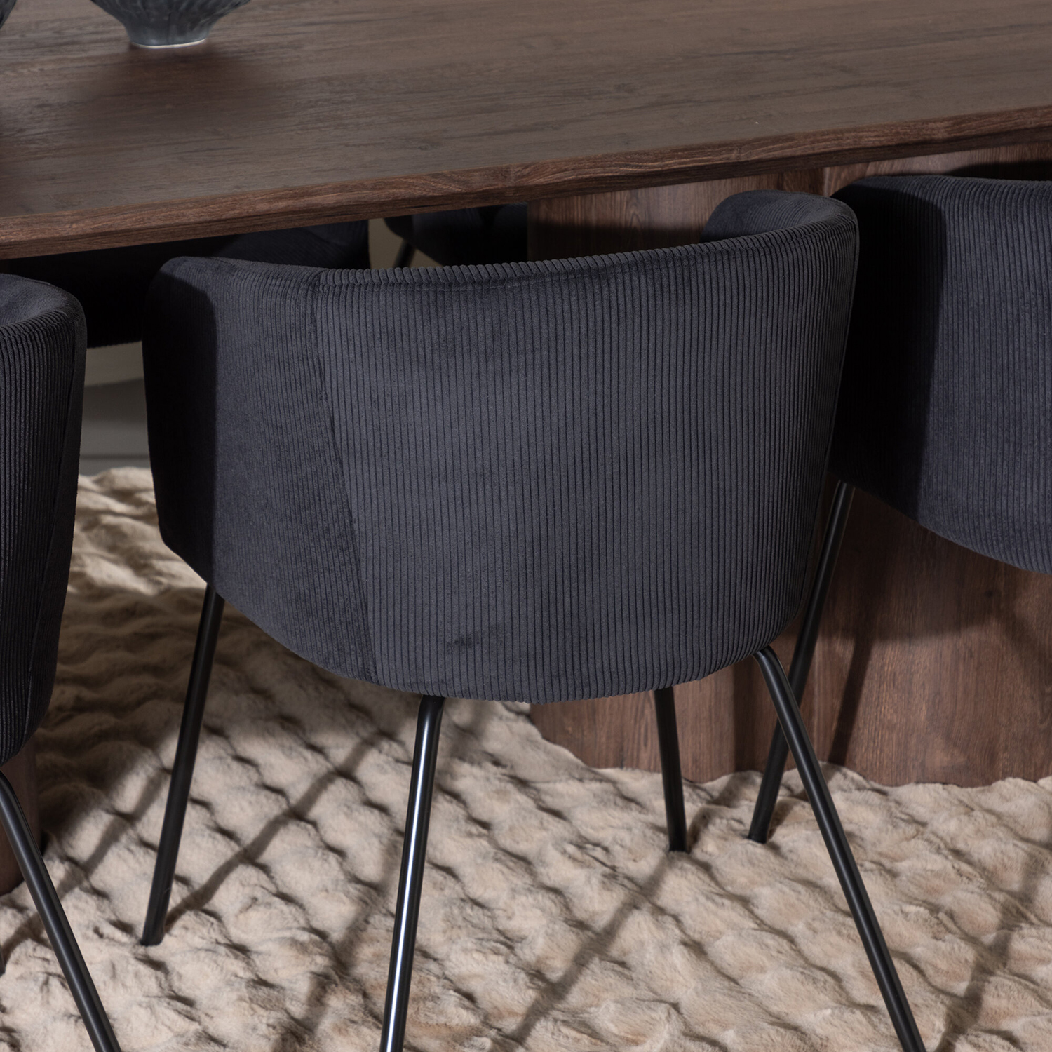 Spisegruppe Venture Home Olivia 210 med 6 stk Berit Stoler