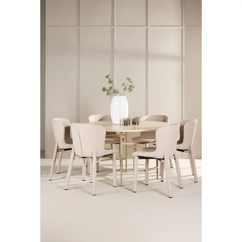 Spisegruppe Venture Home Copenhagen Ø140 cm med 6st Astoria Spisestoler