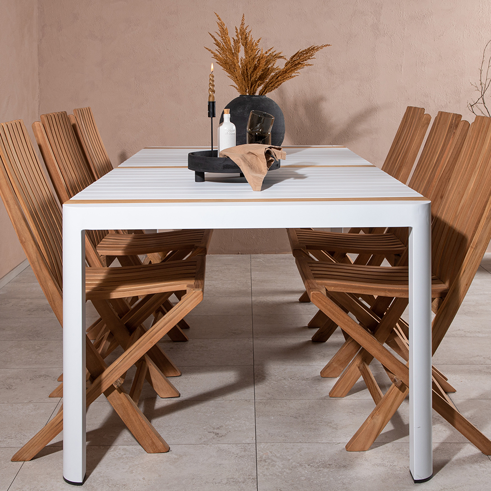 Spisegruppe Venture Home Togo 200x100 cm med 6 Ghana Stoler