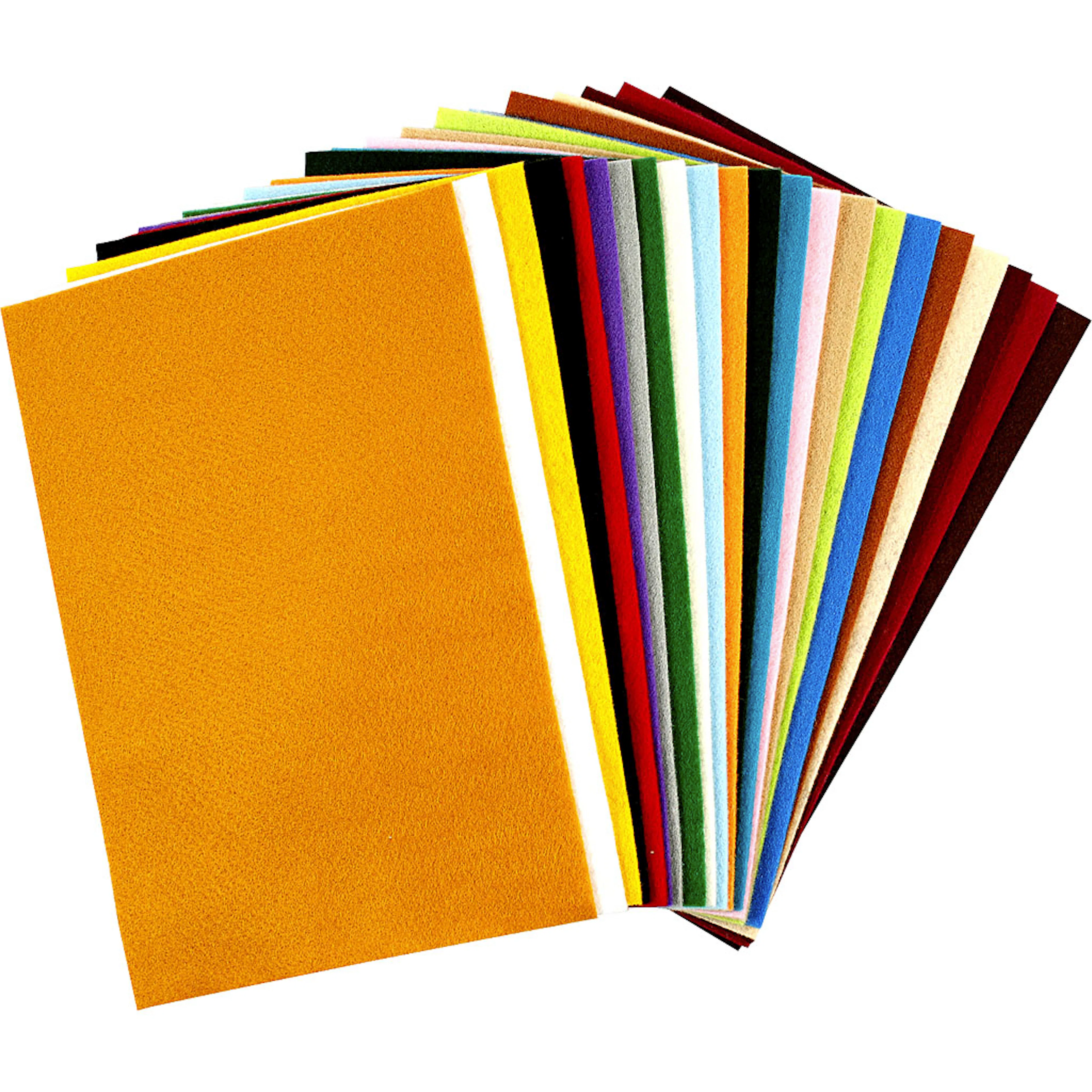 Hobbyfilt Creativ Company Ass Farger 20x30 cm 24 Ass Ark/1 Pk 45297
