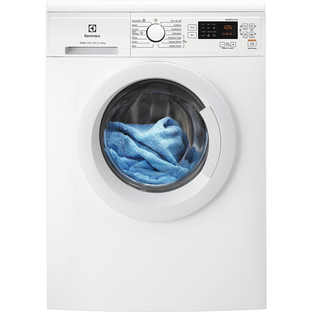 Frontmatet Vaskemaskin Electrolux TimeCare EW2F3068R8 med TimeManager og Anti-Allergiprogram