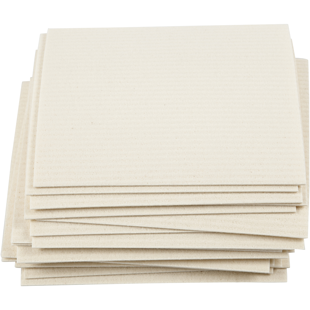 Oppvaskklut Creativ Company Råhvit Str 17x19,5 cm 1 Pk