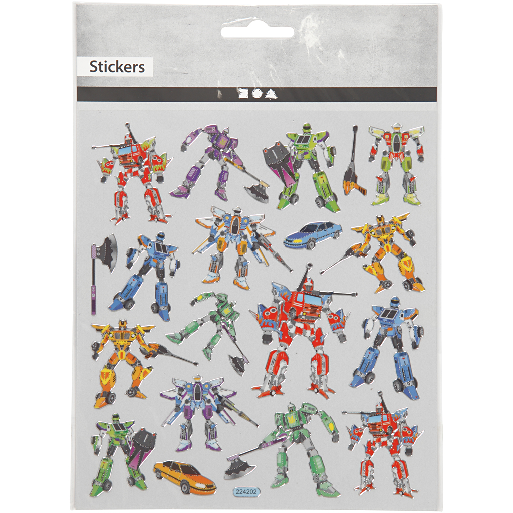 Klistremerker Creativ Company Transformers 15x16,5 cm