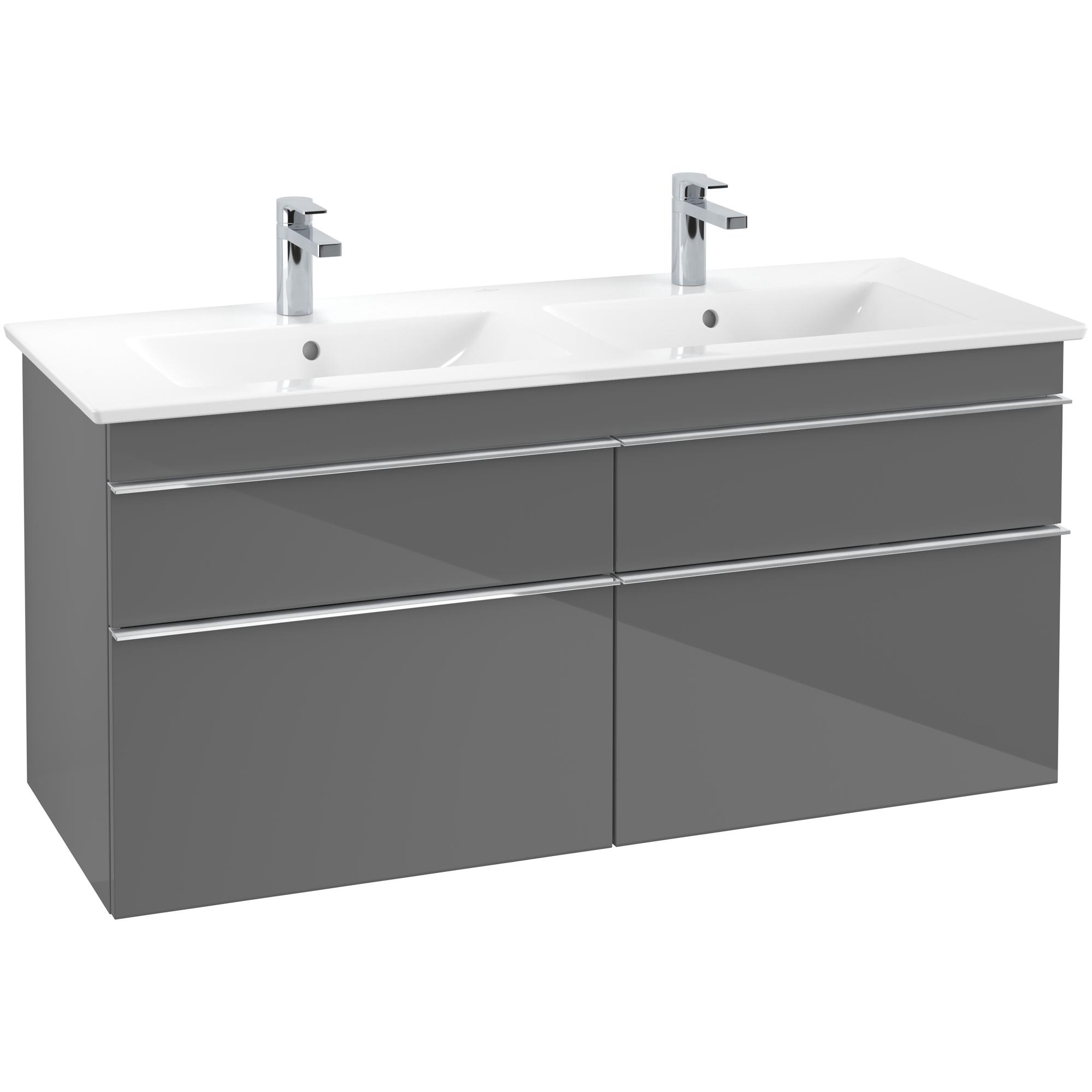 Tvättställsskåp Villeroy & Boch Venticello 125 cm med 4 Lådor för Dubbla Tvättställ | badrum - badrumsmobler - tvattstallsskap-och-kommod | KakelKungen